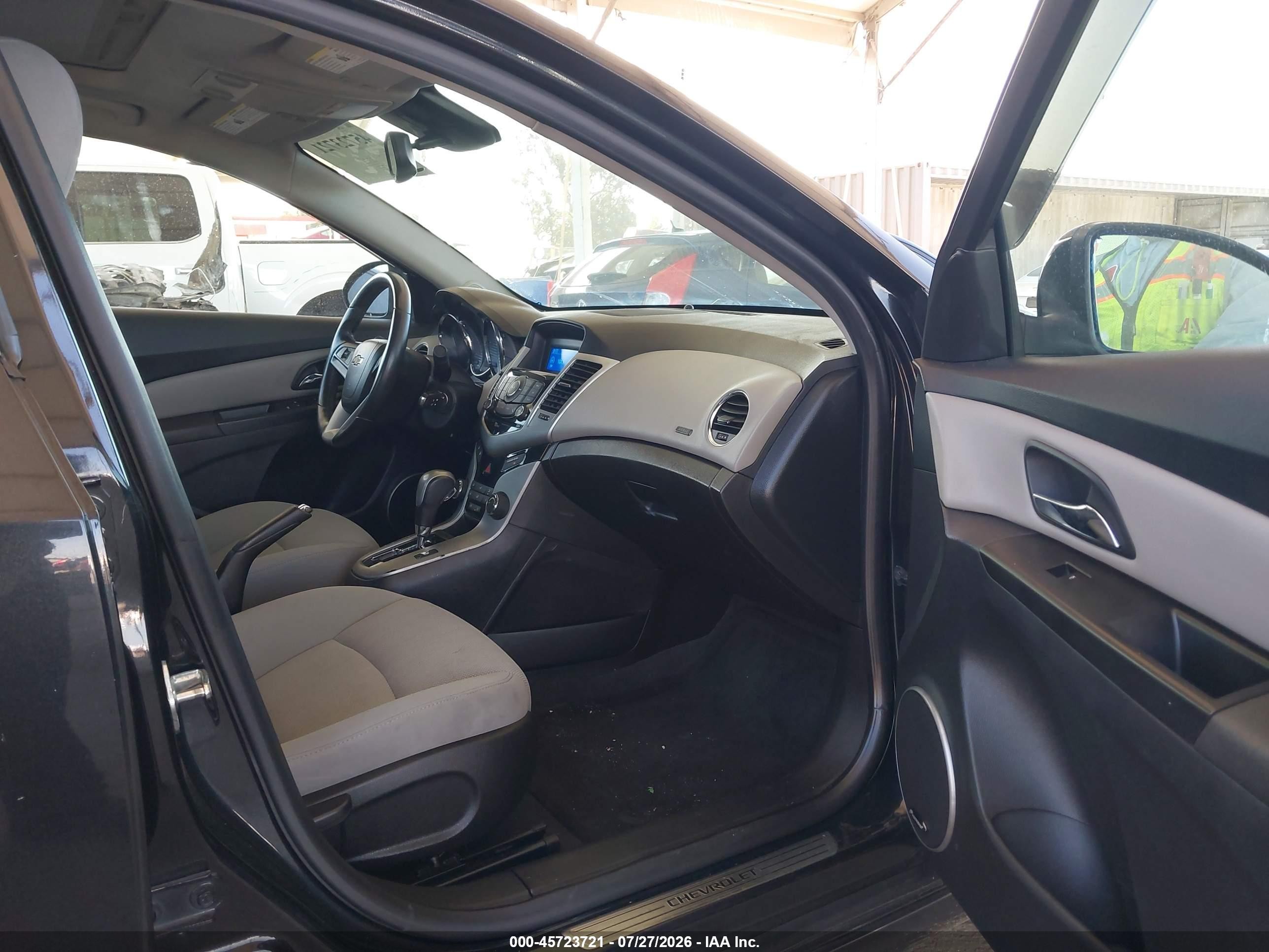 2013 Chevrolet Cruze 1lt Auto Black vin: 1G1PC5SB5D7316565