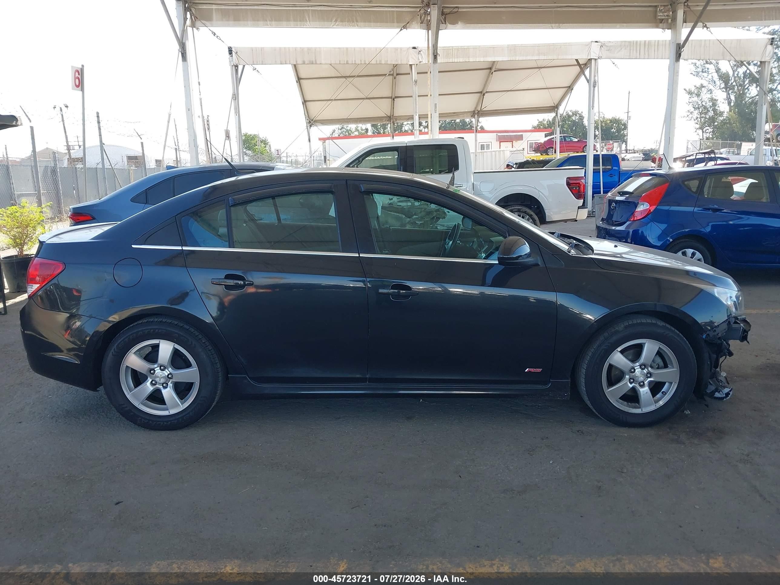 2013 Chevrolet Cruze 1lt Auto Black vin: 1G1PC5SB5D7316565