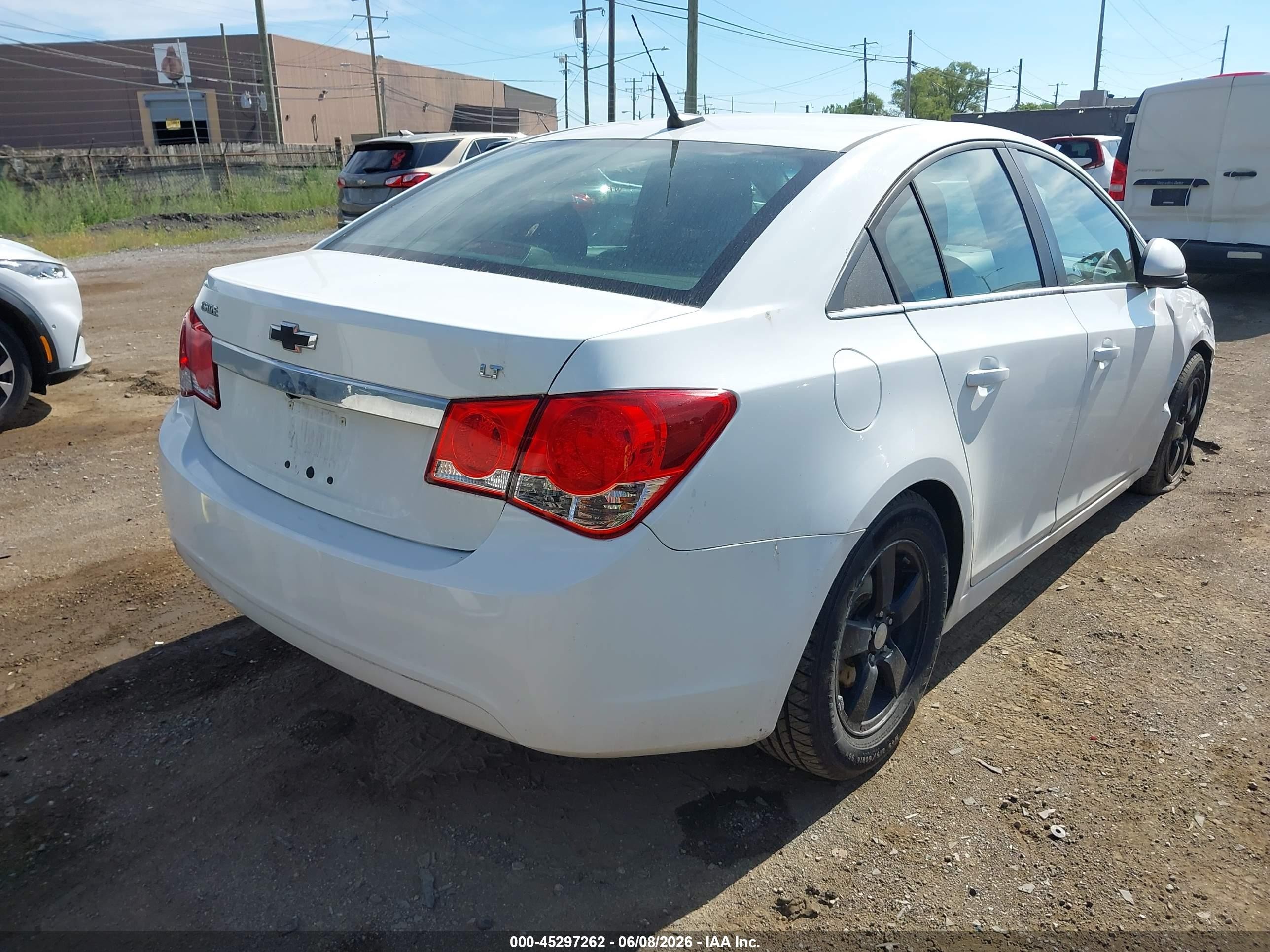 2013 Chevrolet Cruze 1lt Auto White vin: 1G1PC5SB5D7330403