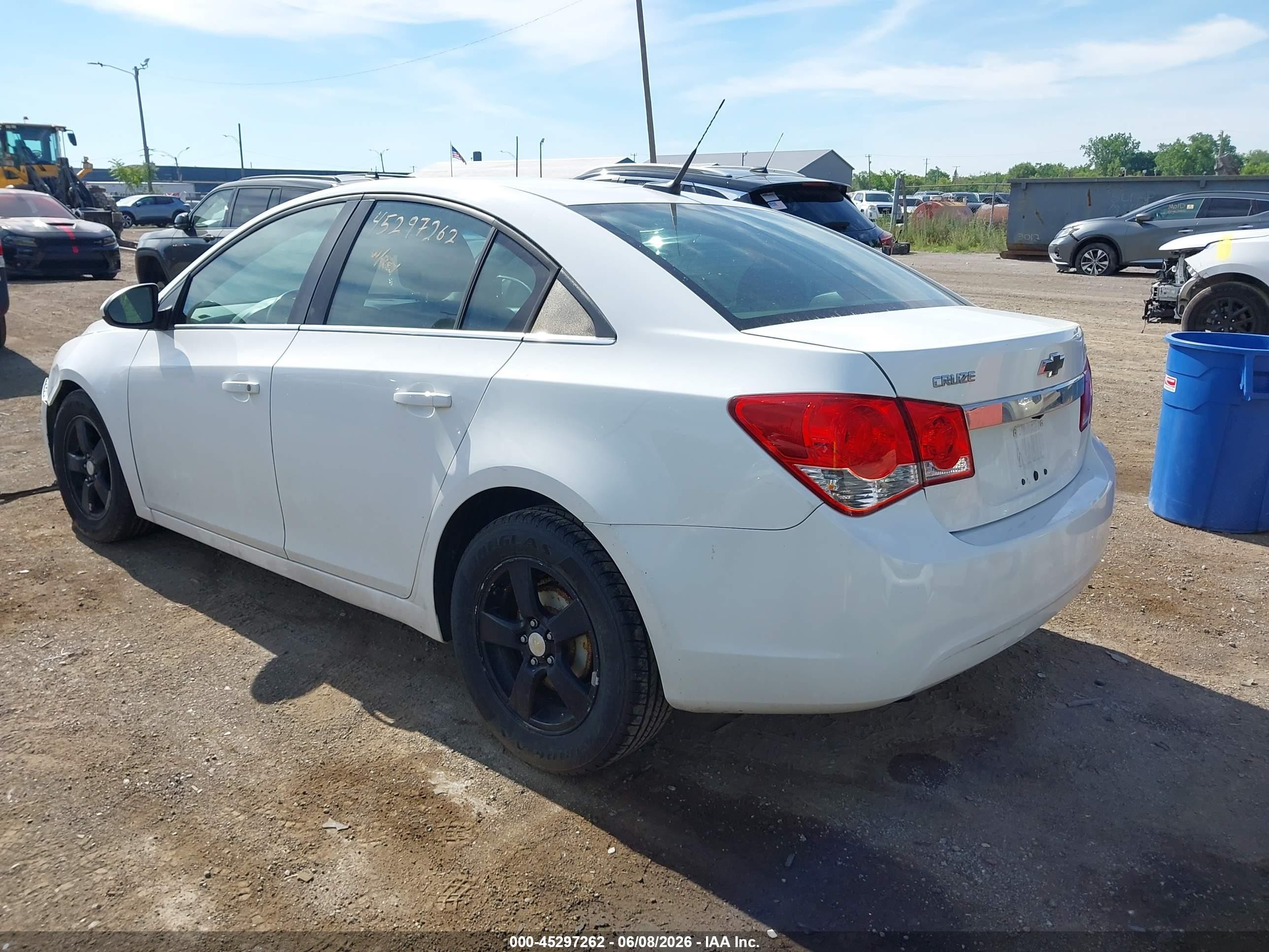 2013 Chevrolet Cruze 1lt Auto White vin: 1G1PC5SB5D7330403