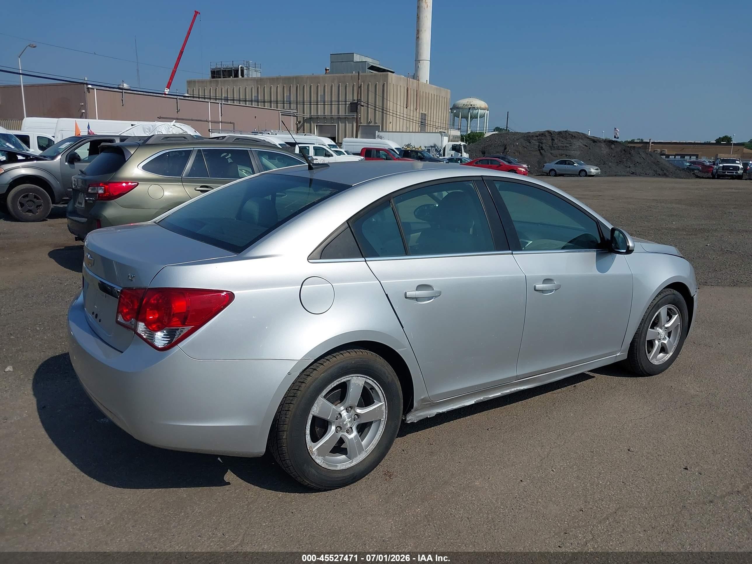 2014 Chevrolet Cruze 1lt Auto Silver vin: 1G1PC5SB5E7114794
