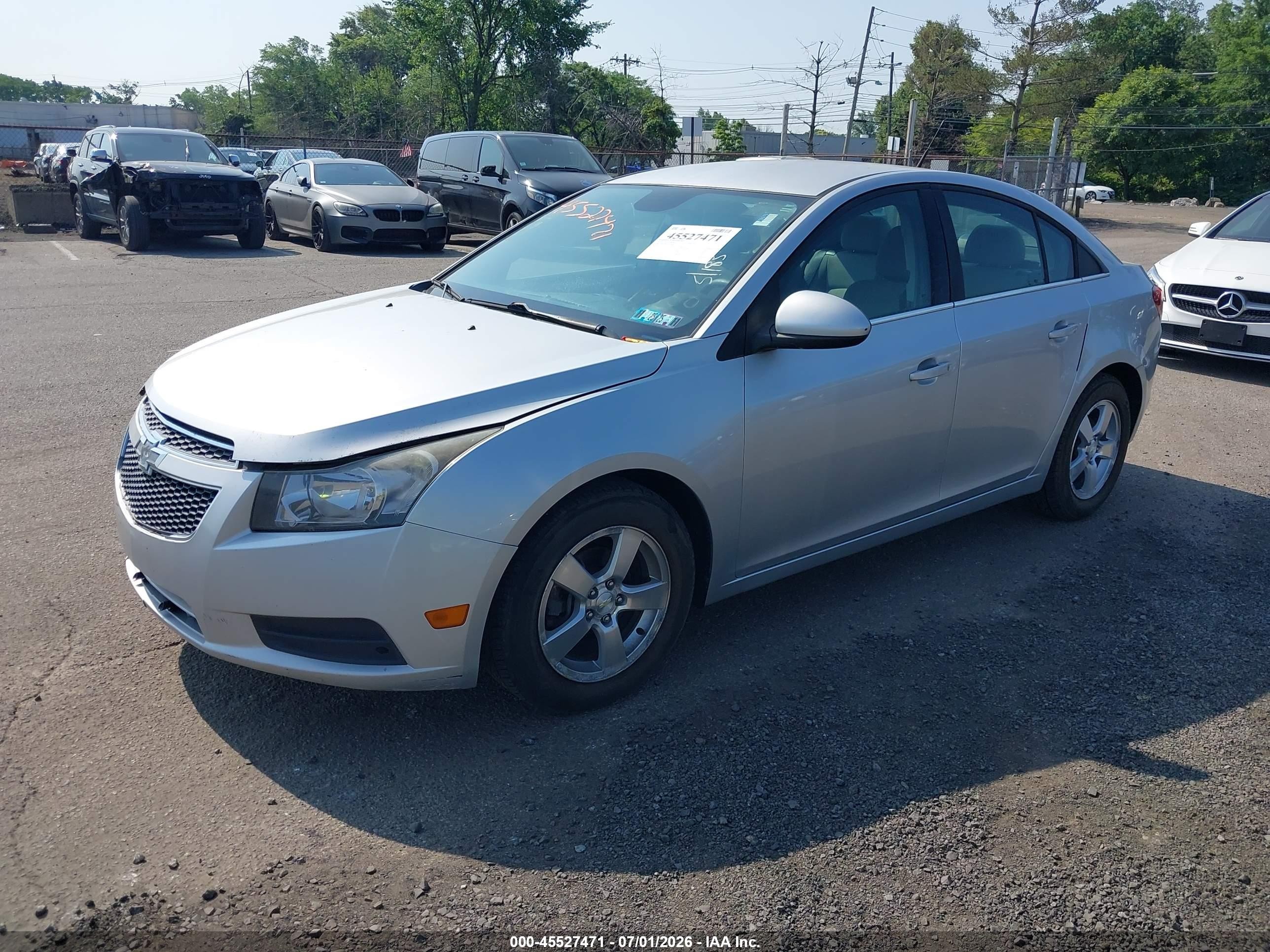 2014 Chevrolet Cruze 1lt Auto Silver vin: 1G1PC5SB5E7114794