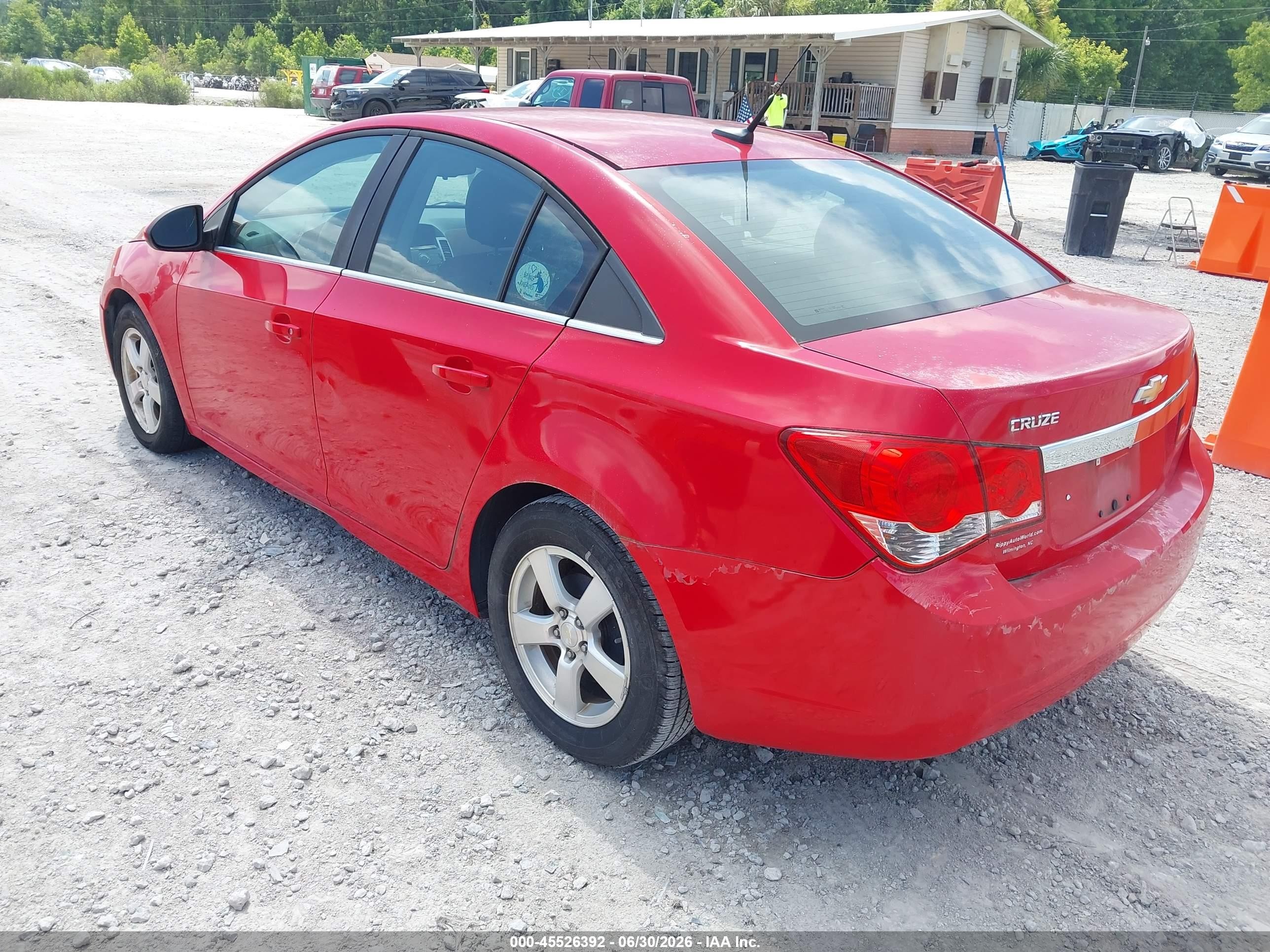 2014 Chevrolet Cruze 1lt Auto Red vin: 1G1PC5SB5E7127965