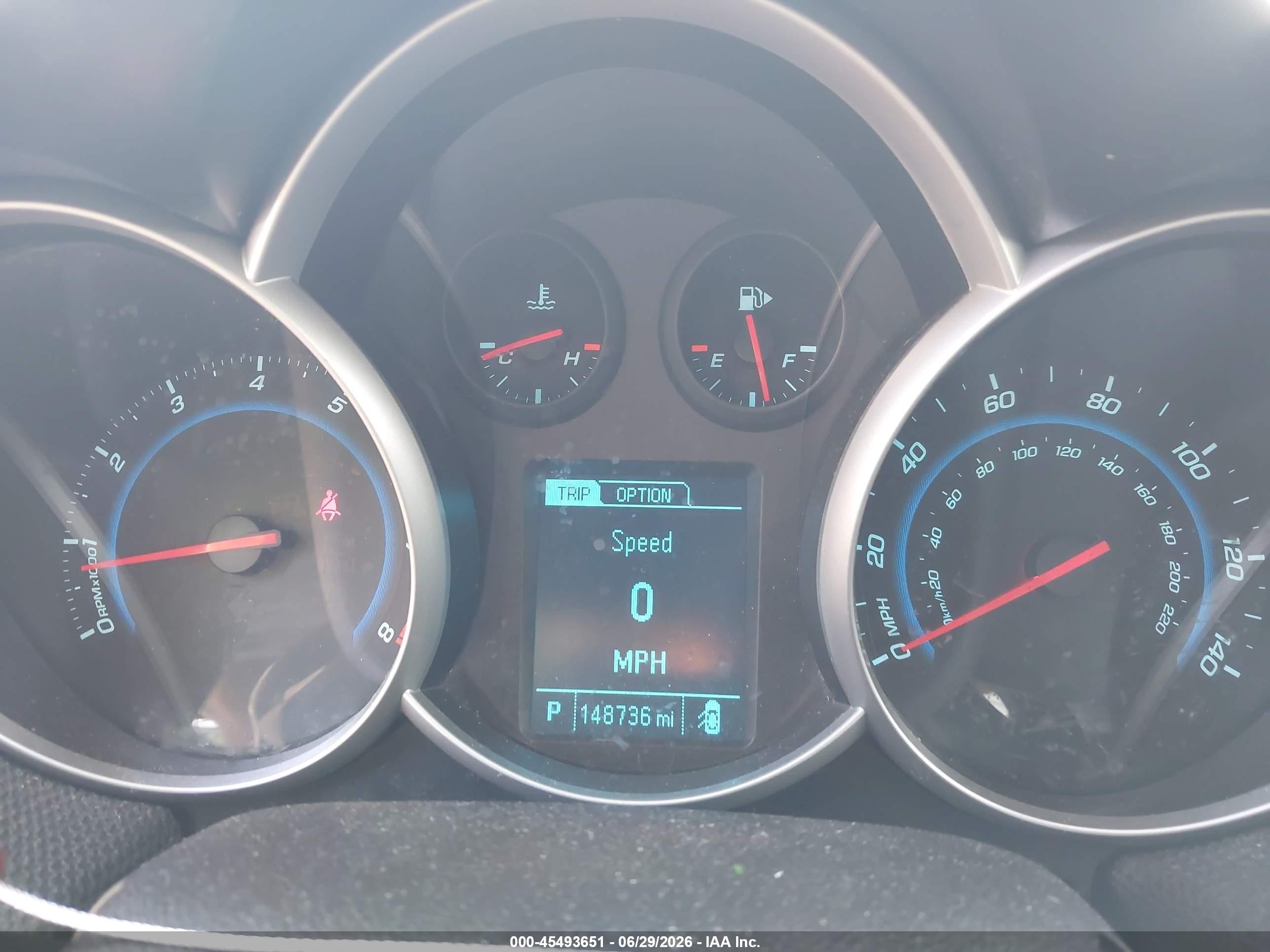 2014 Chevrolet Cruze 1lt Auto Gray vin: 1G1PC5SB5E7130395