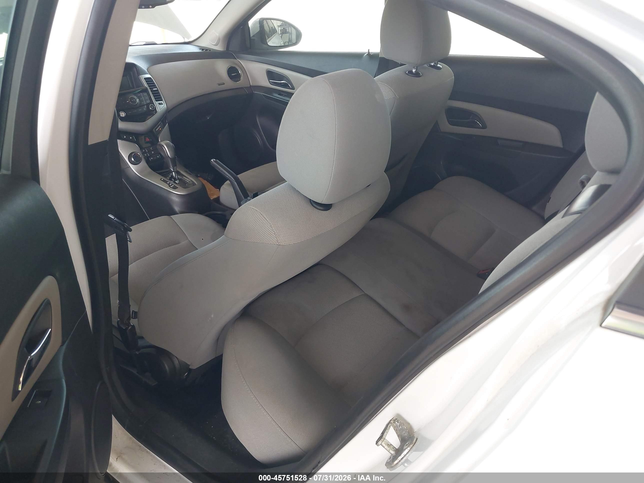 2014 Chevrolet Cruze 1lt Auto White vin: 1G1PC5SB5E7131434