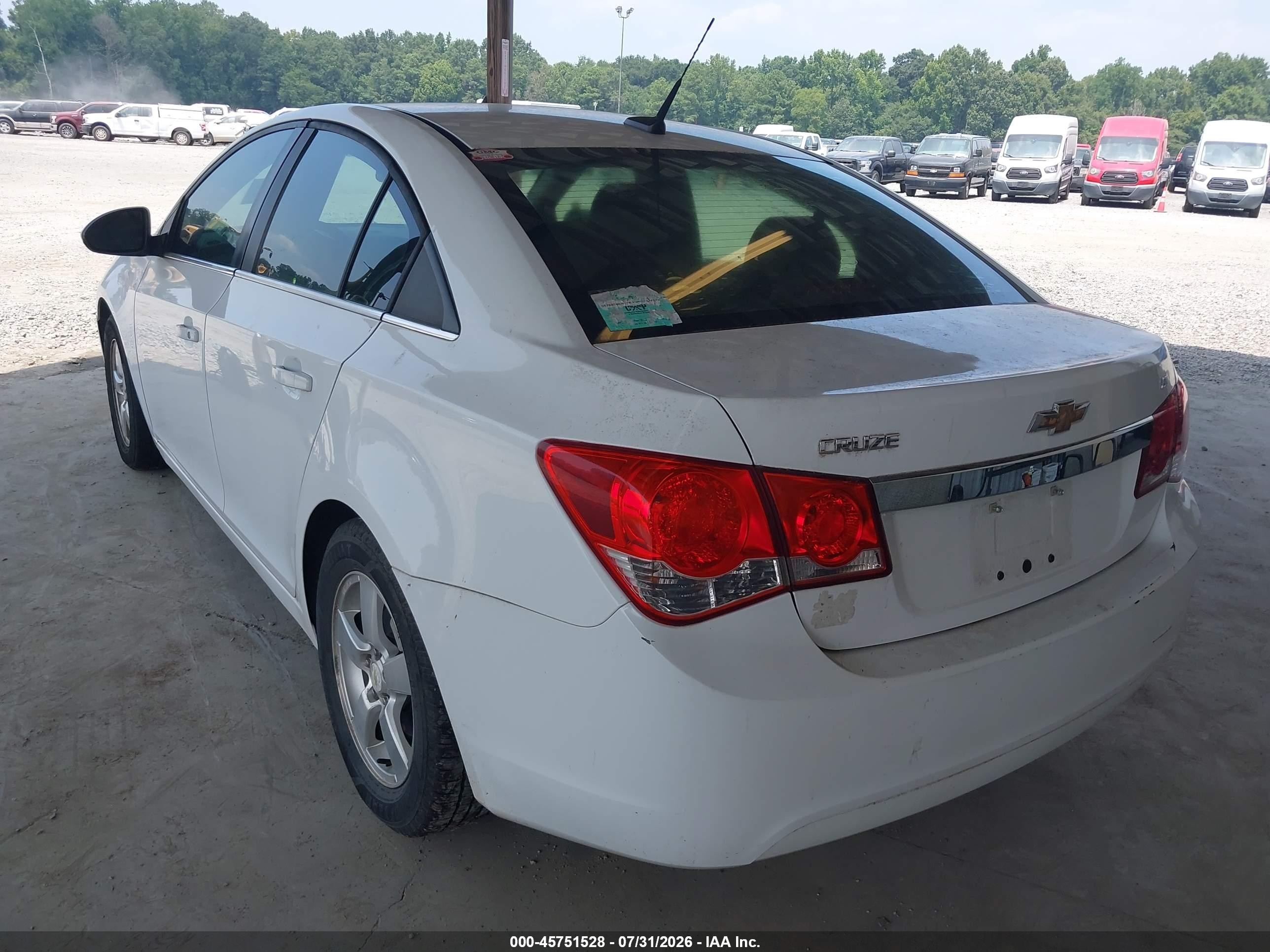 2014 Chevrolet Cruze 1lt Auto White vin: 1G1PC5SB5E7131434