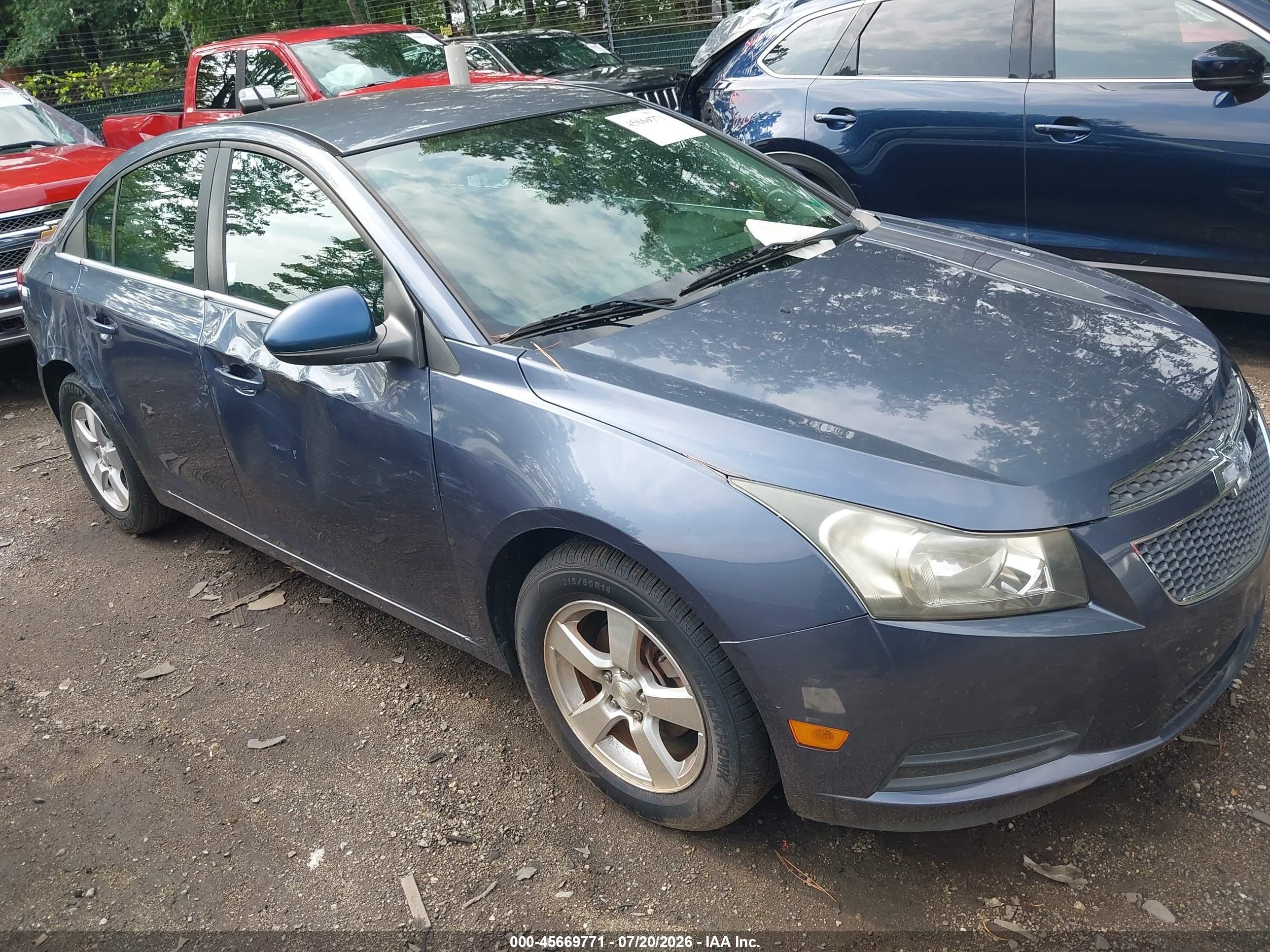 2014 Chevrolet Cruze 1lt Auto Синий vin: 1G1PC5SB5E7135550
