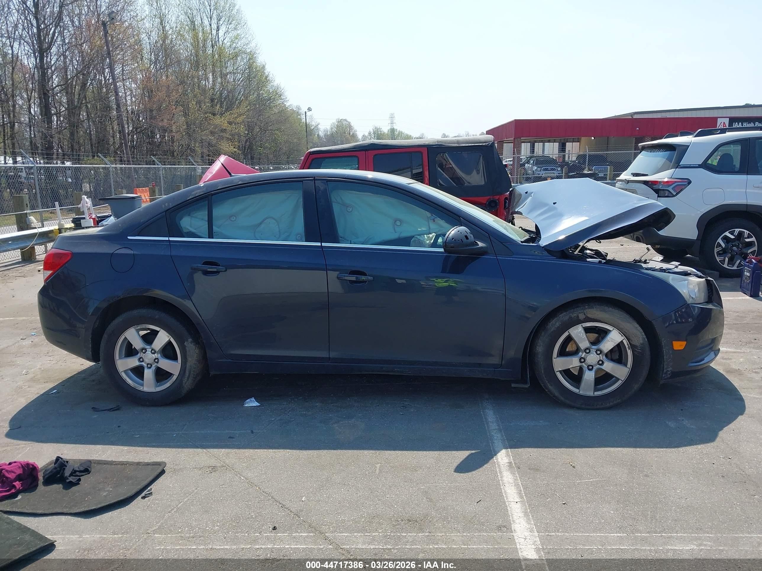 2014 Chevrolet Cruze 1lt Auto Dark Blue vin: 1G1PC5SB5E7141882