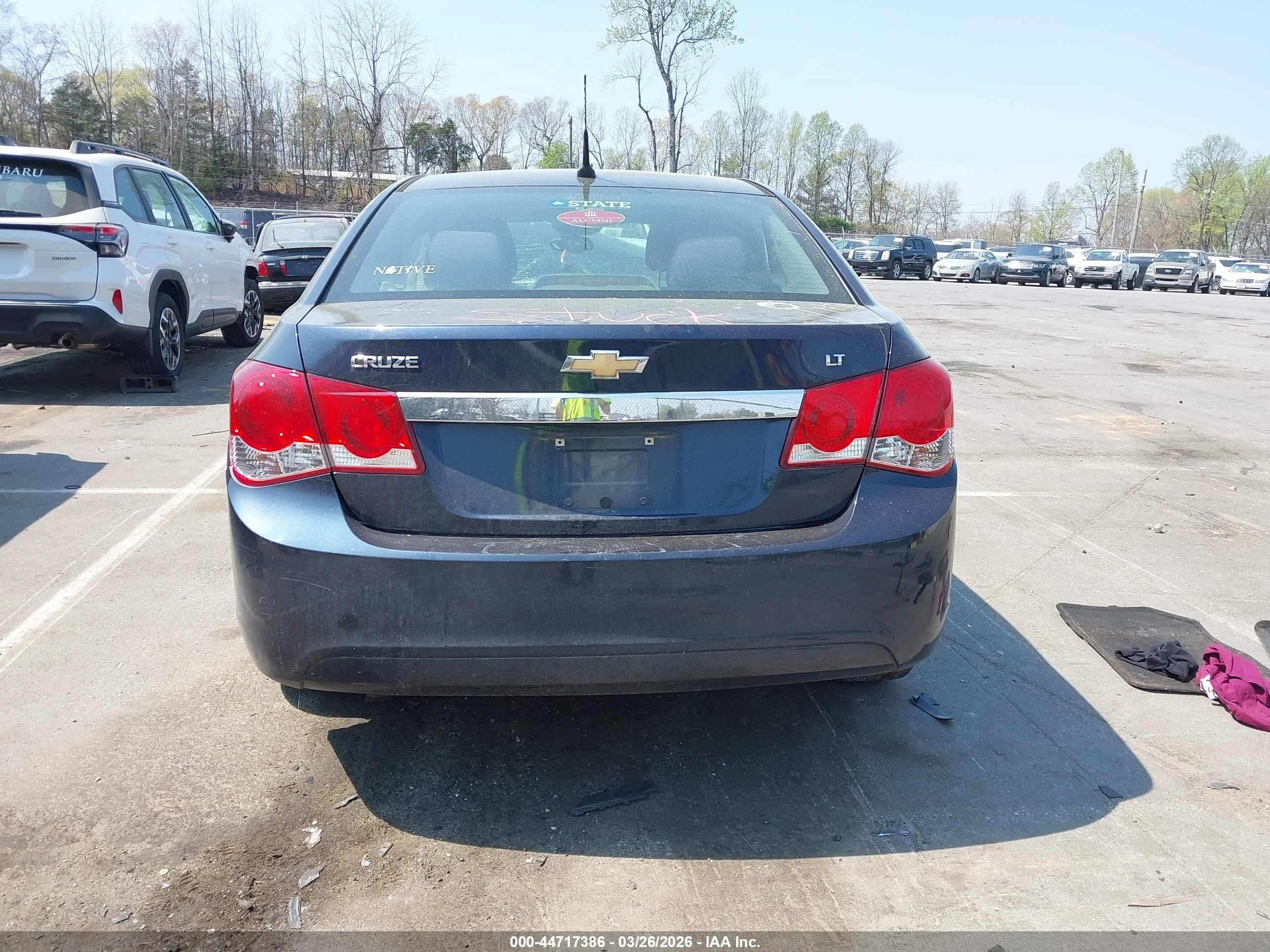 2014 Chevrolet Cruze 1lt Auto Dark Blue vin: 1G1PC5SB5E7141882