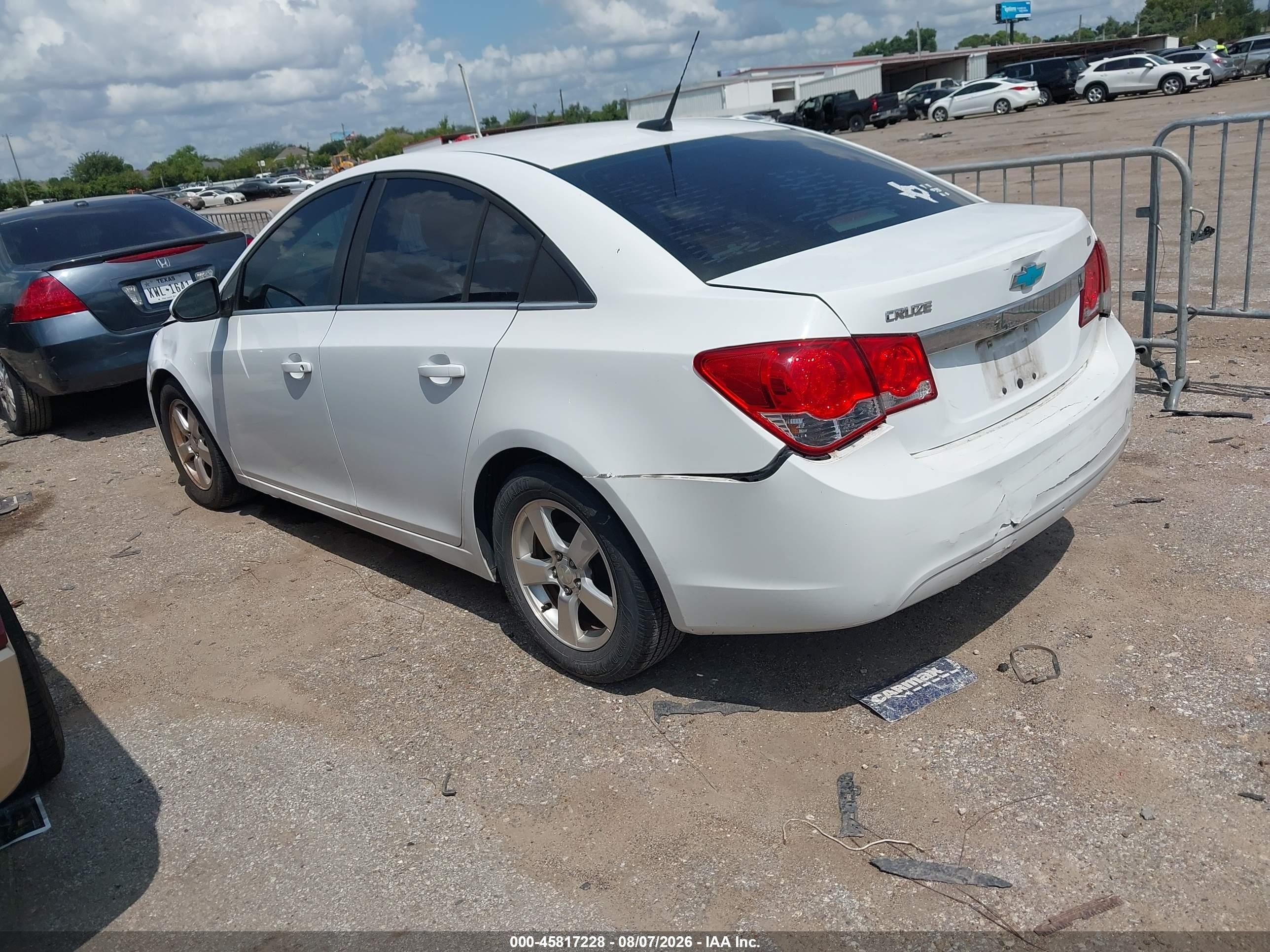 2014 Chevrolet Cruze 1lt Auto White vin: 1G1PC5SB5E7159864