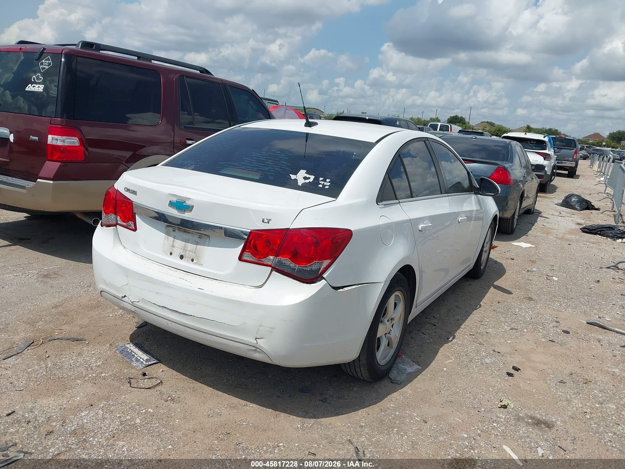 2014 Chevrolet Cruze 1lt Auto White vin: 1G1PC5SB5E7159864