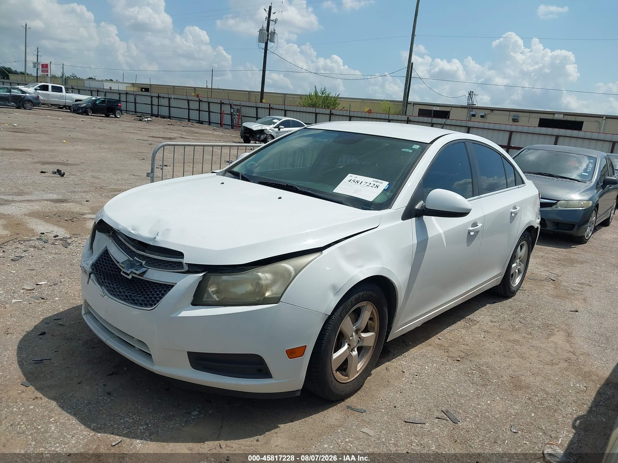 2014 Chevrolet Cruze 1lt Auto White vin: 1G1PC5SB5E7159864