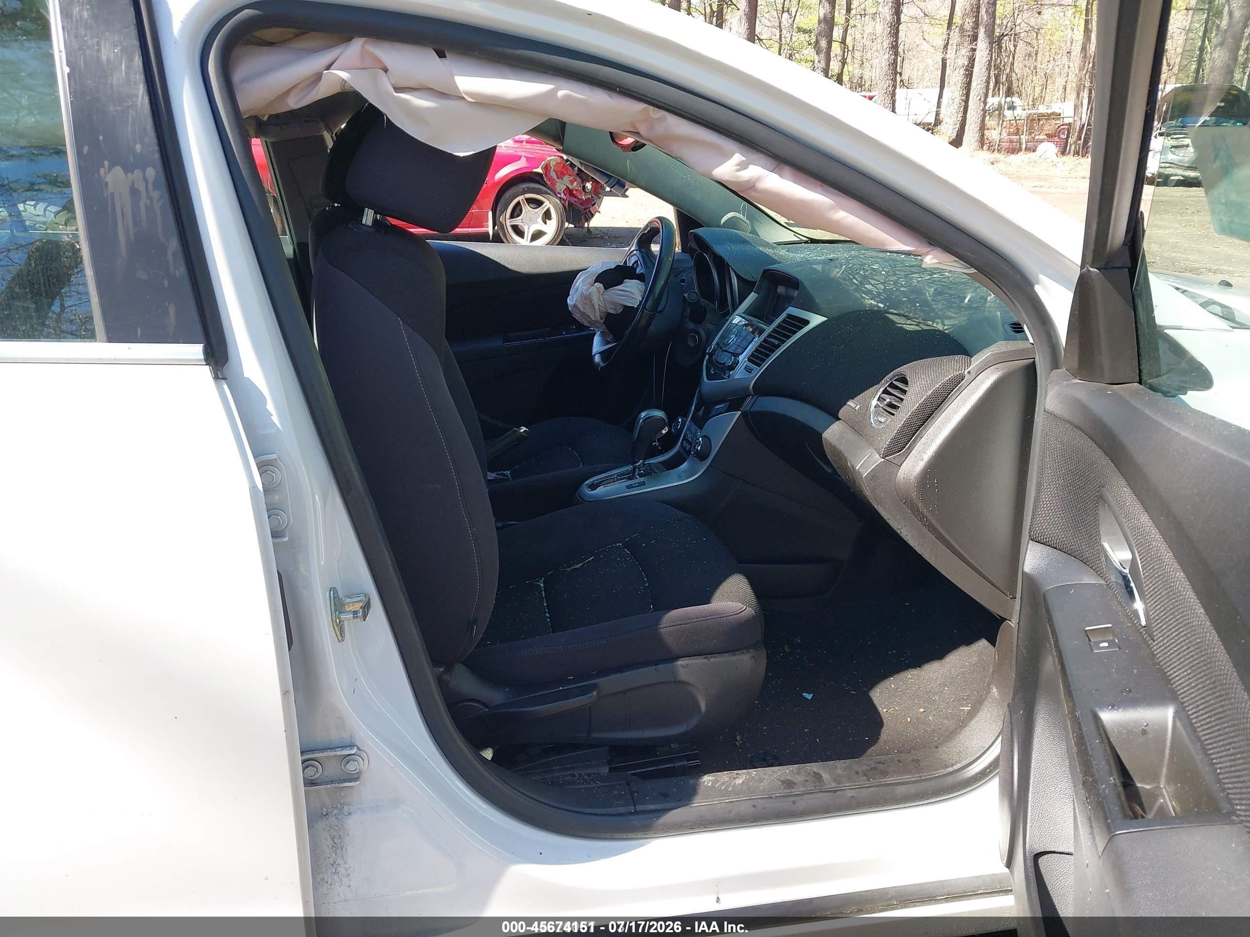 2014 Chevrolet Cruze 1lt Auto White vin: 1G1PC5SB5E7176289