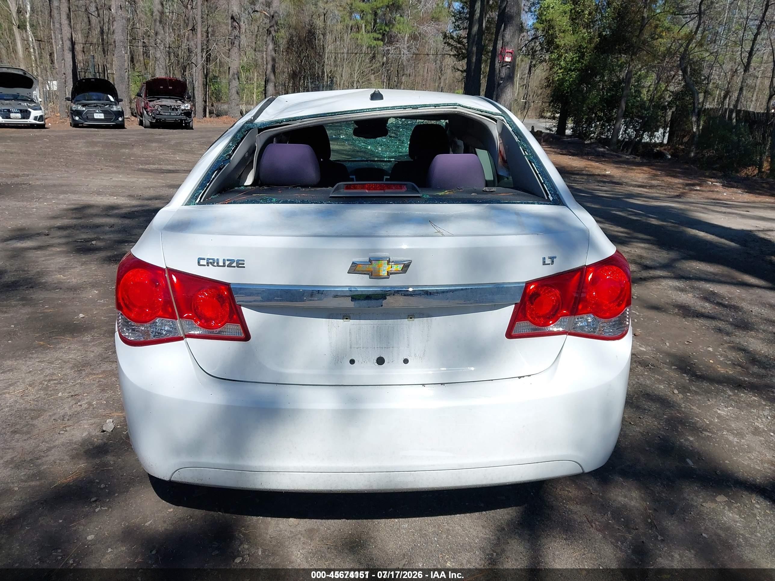 2014 Chevrolet Cruze 1lt Auto White vin: 1G1PC5SB5E7176289
