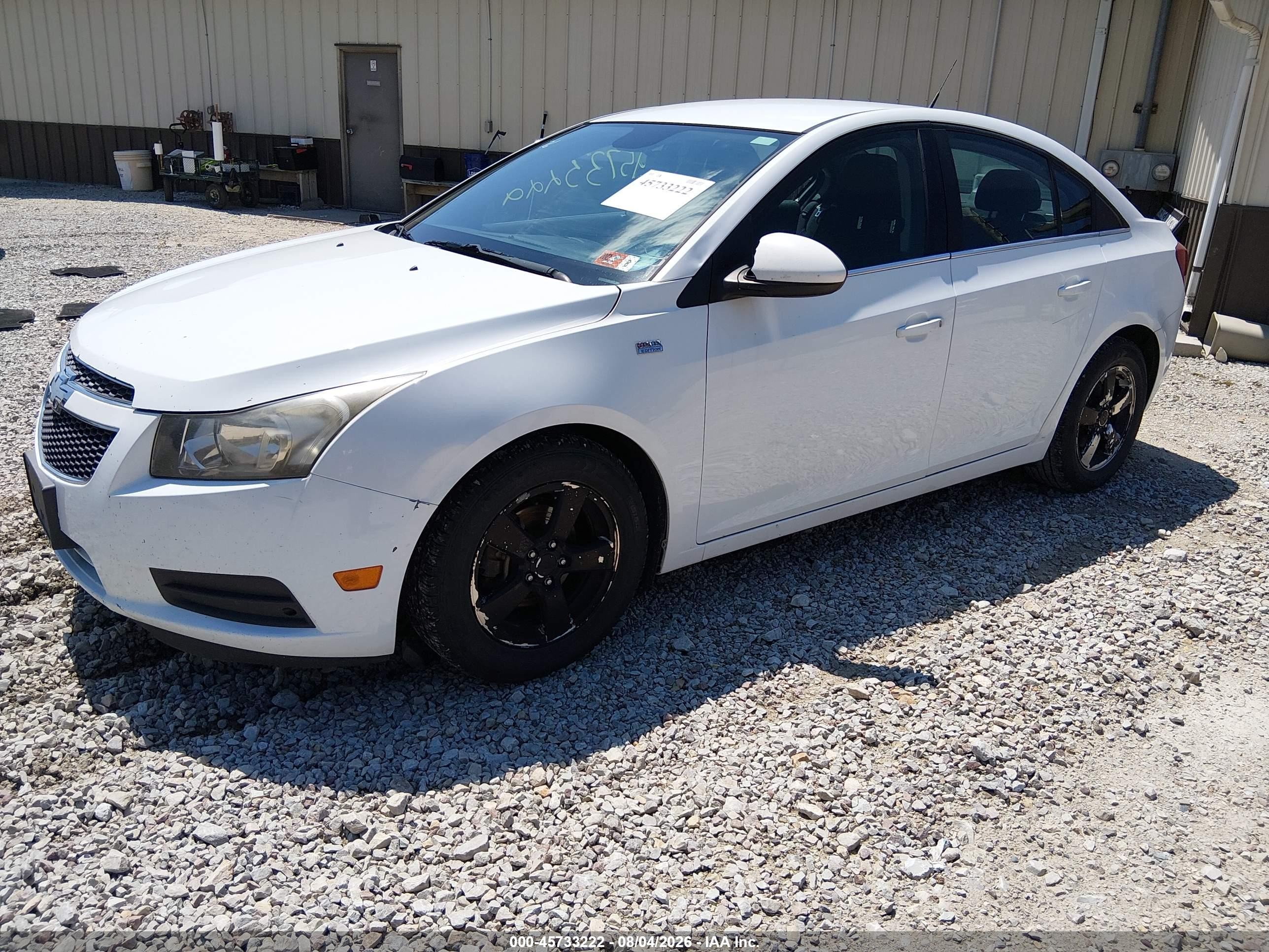 2014 Chevrolet Cruze 1lt Auto White vin: 1G1PC5SB5E7191987