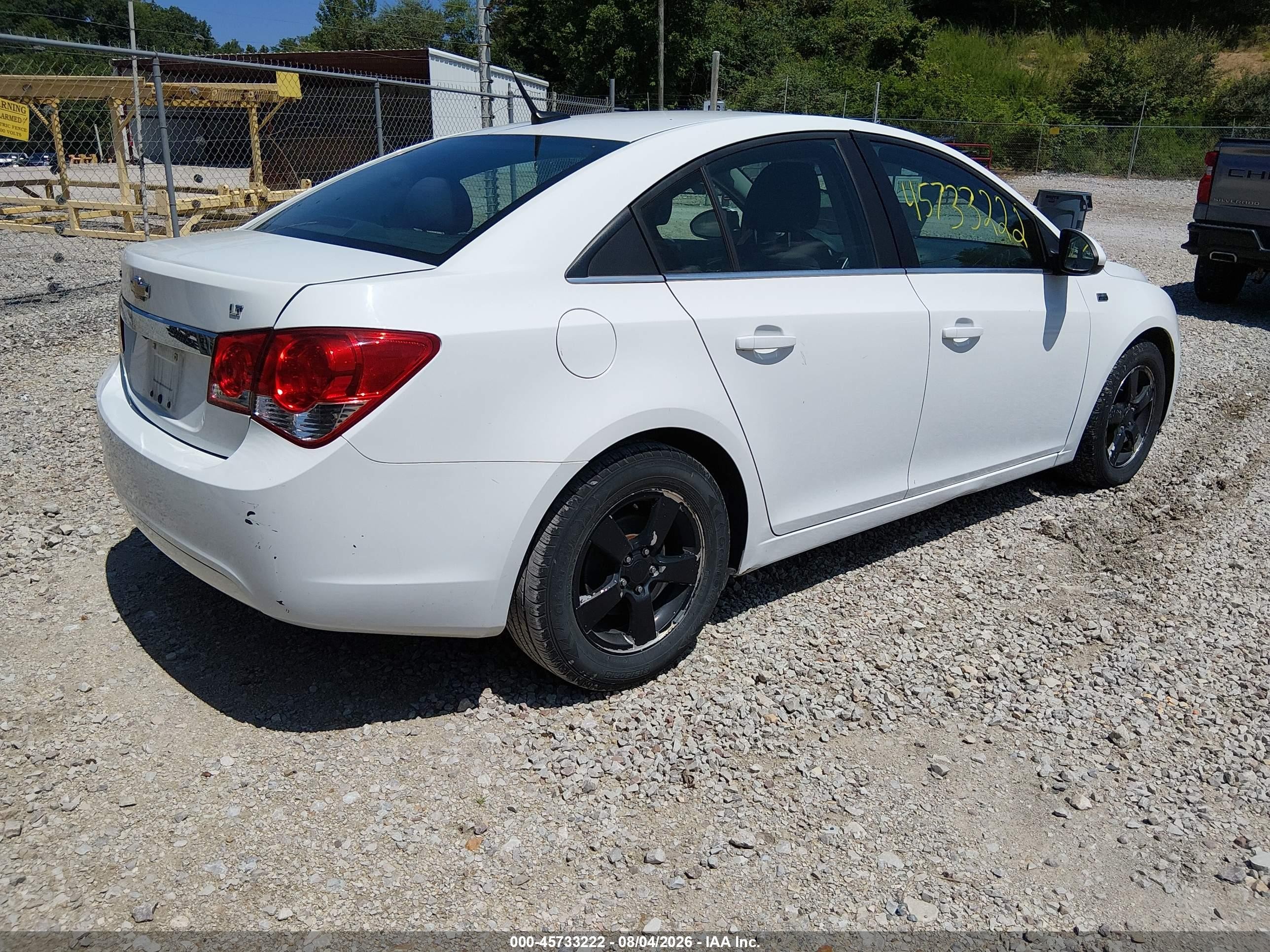 2014 Chevrolet Cruze 1lt Auto White vin: 1G1PC5SB5E7191987