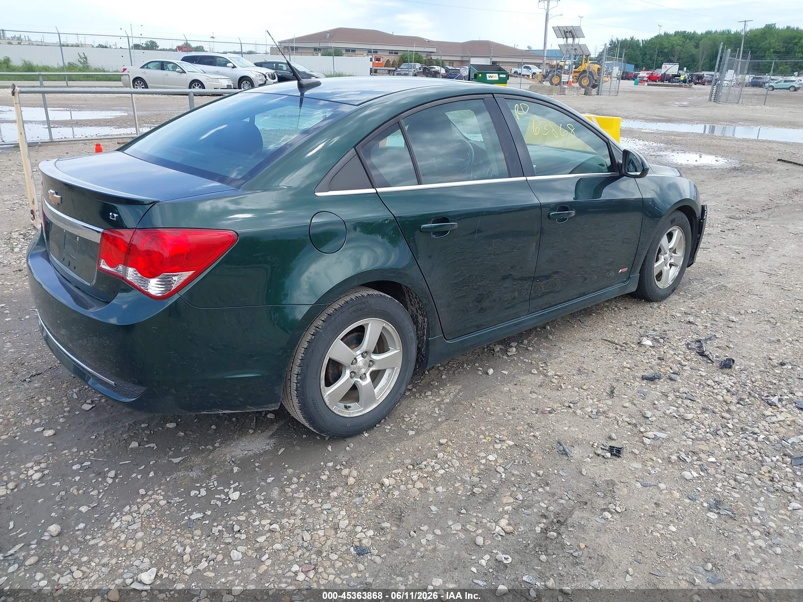 2014 Chevrolet Cruze 1lt Auto Зеленый vin: 1G1PC5SB5E7195943