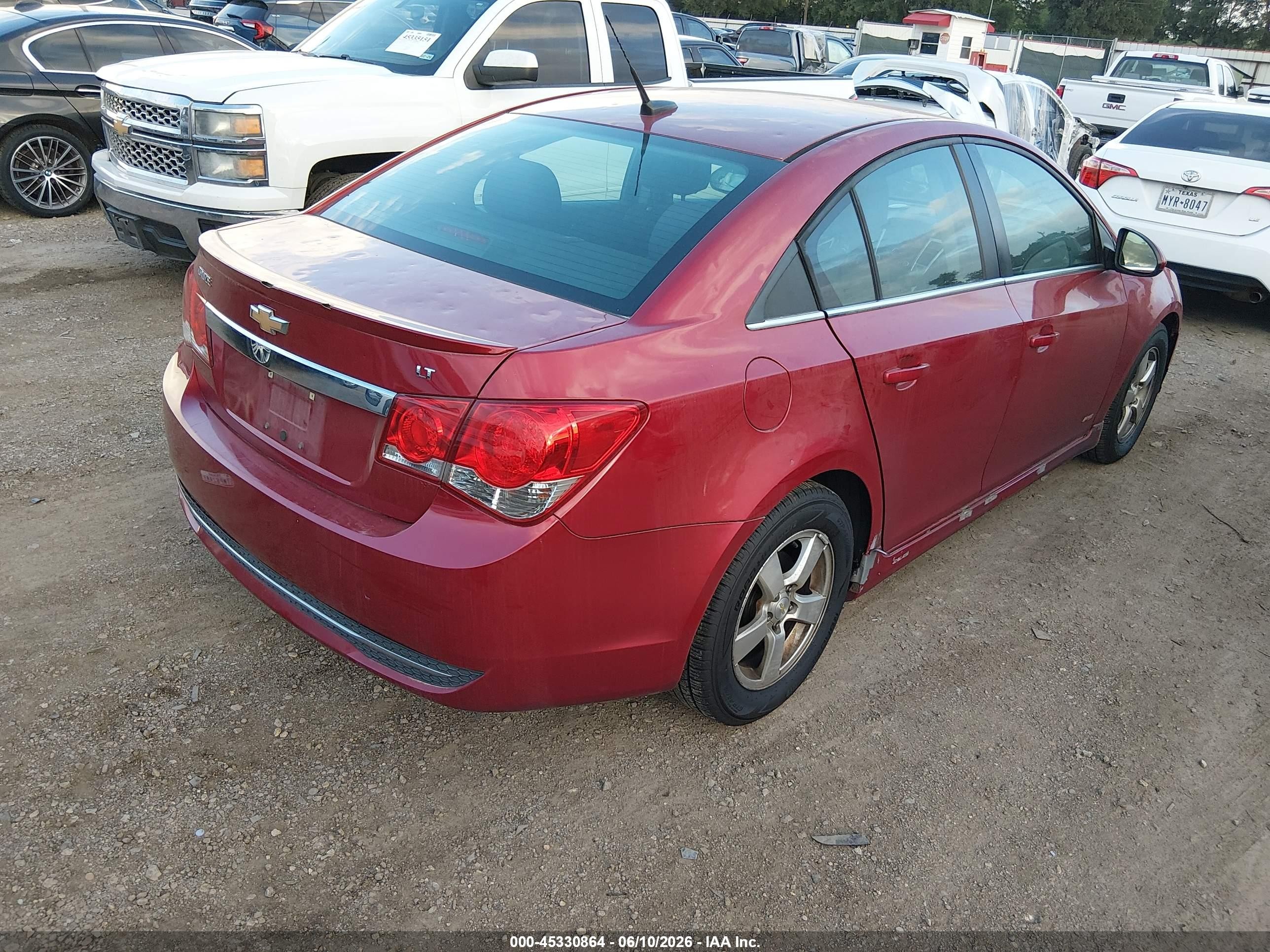 2014 Chevrolet Cruze 1lt Auto Maroon vin: 1G1PC5SB5E7219903