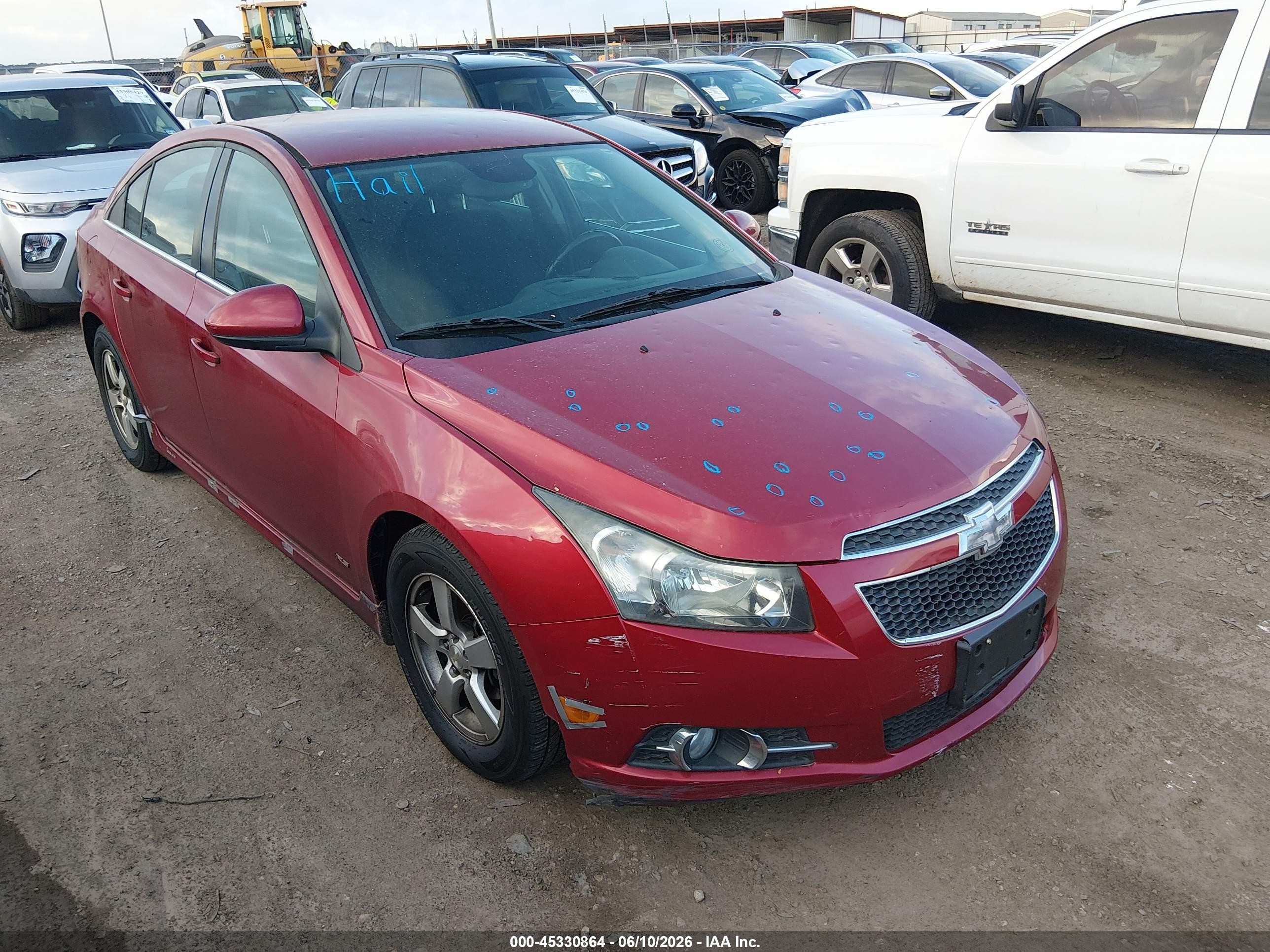 2014 Chevrolet Cruze 1lt Auto Maroon vin: 1G1PC5SB5E7219903