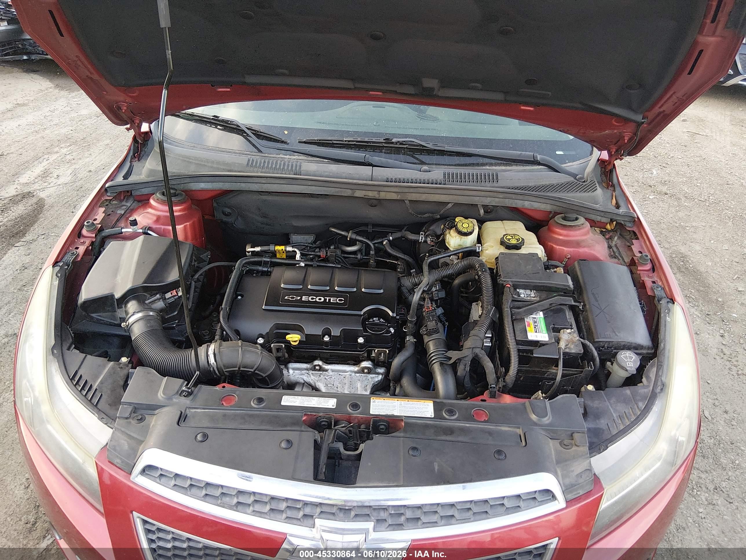 2014 Chevrolet Cruze 1lt Auto Maroon vin: 1G1PC5SB5E7219903