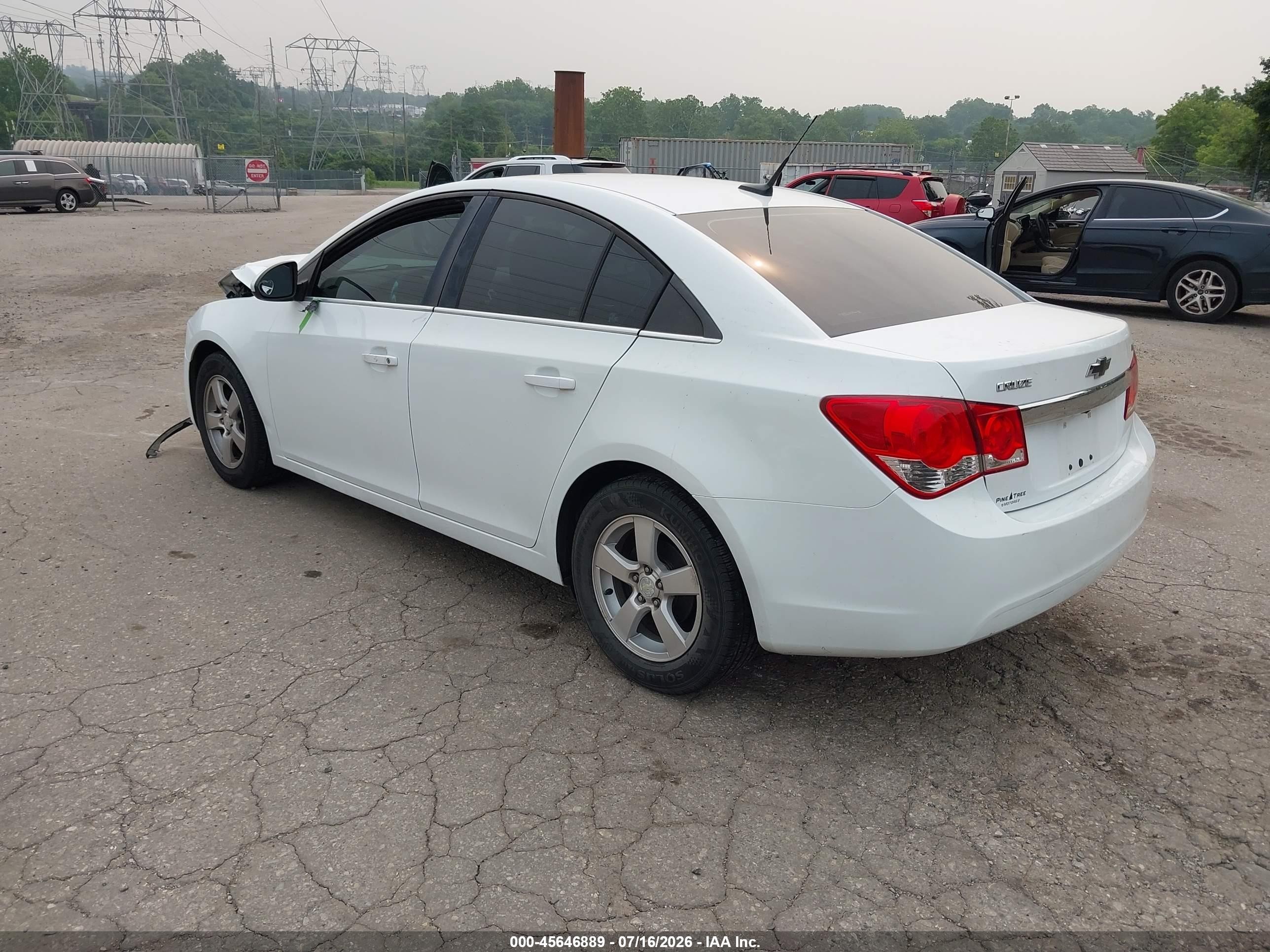 2014 Chevrolet Cruze 1lt Auto White vin: 1G1PC5SB5E7268339