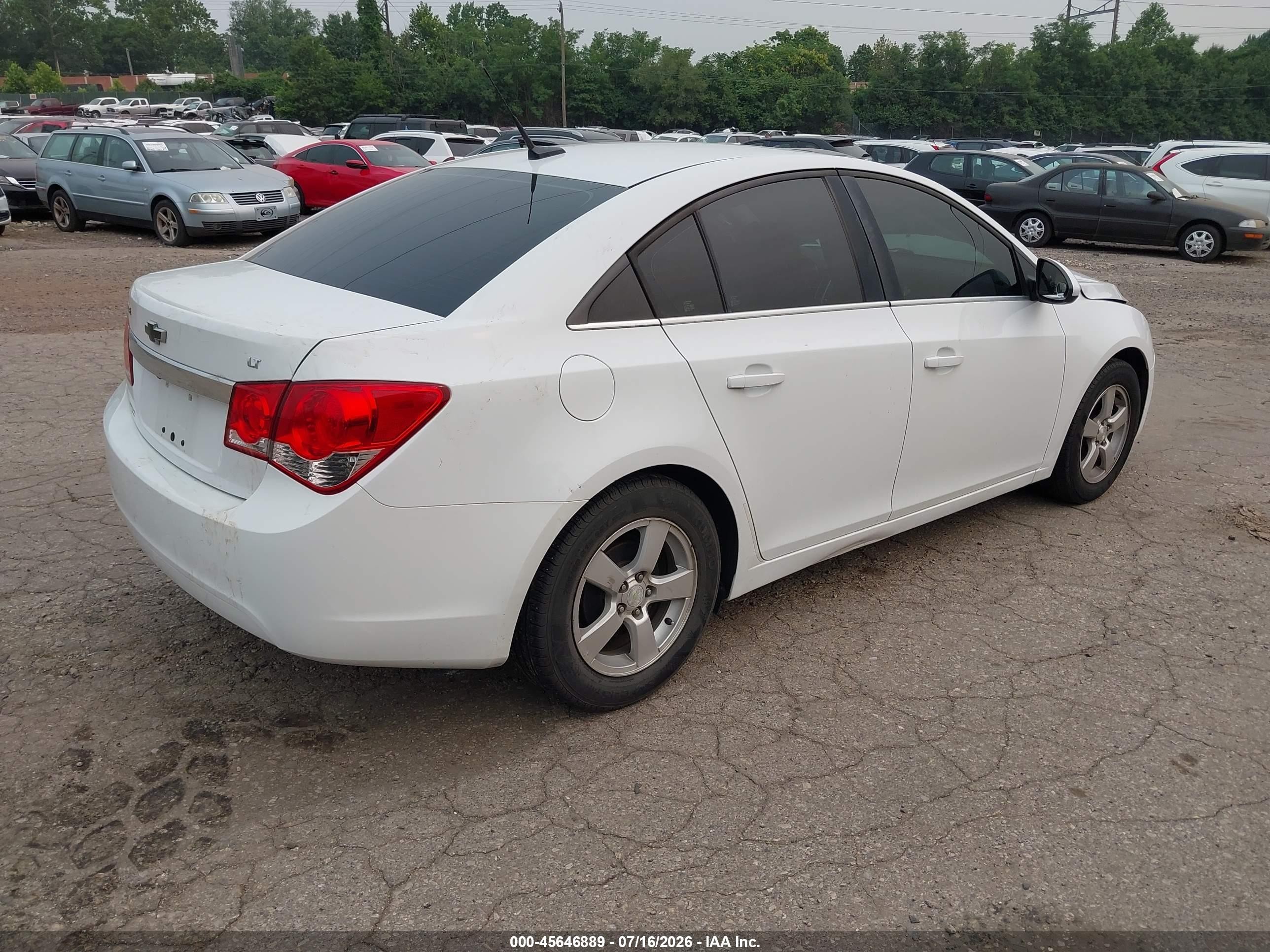 2014 Chevrolet Cruze 1lt Auto White vin: 1G1PC5SB5E7268339