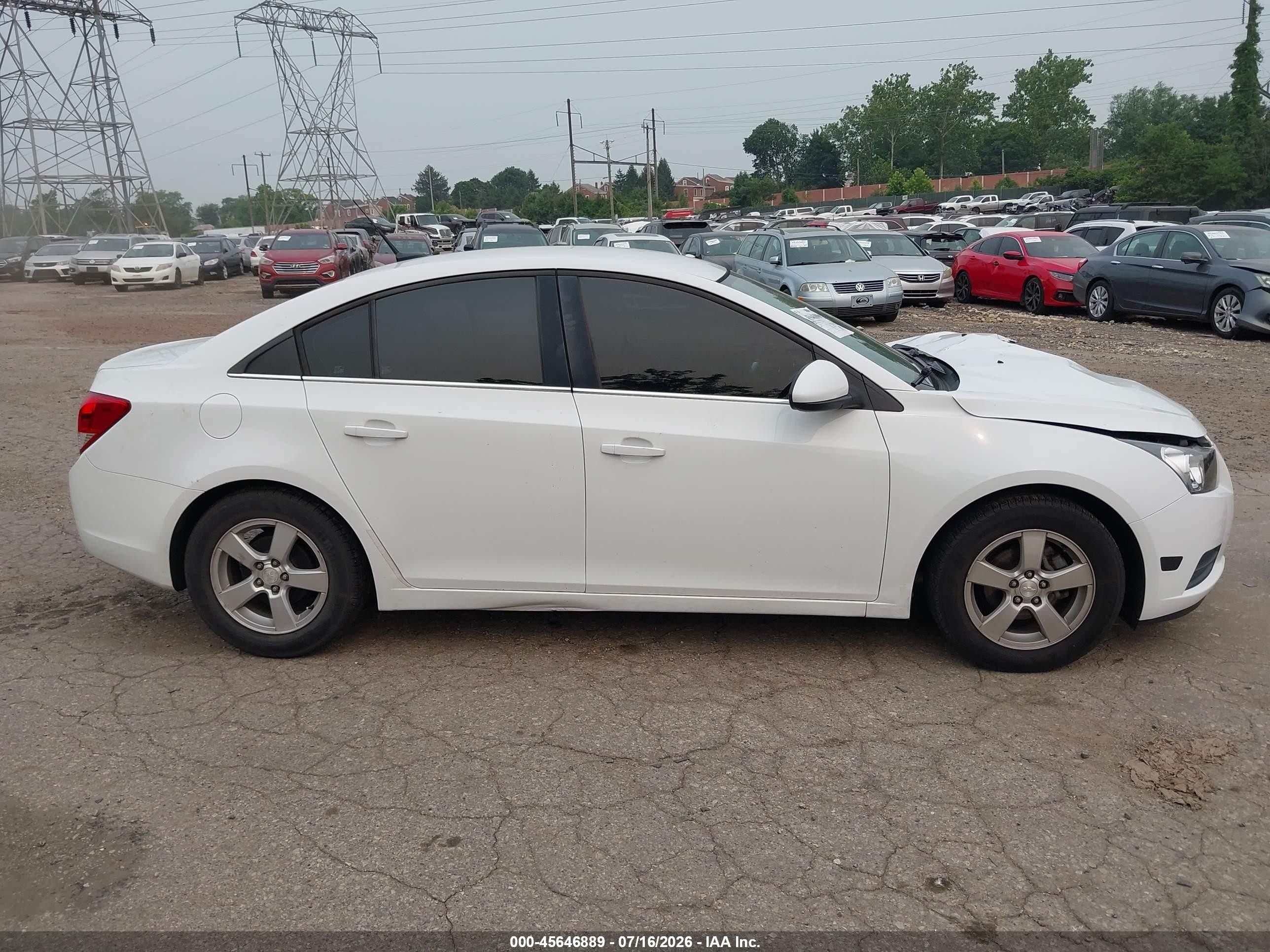 2014 Chevrolet Cruze 1lt Auto White vin: 1G1PC5SB5E7268339