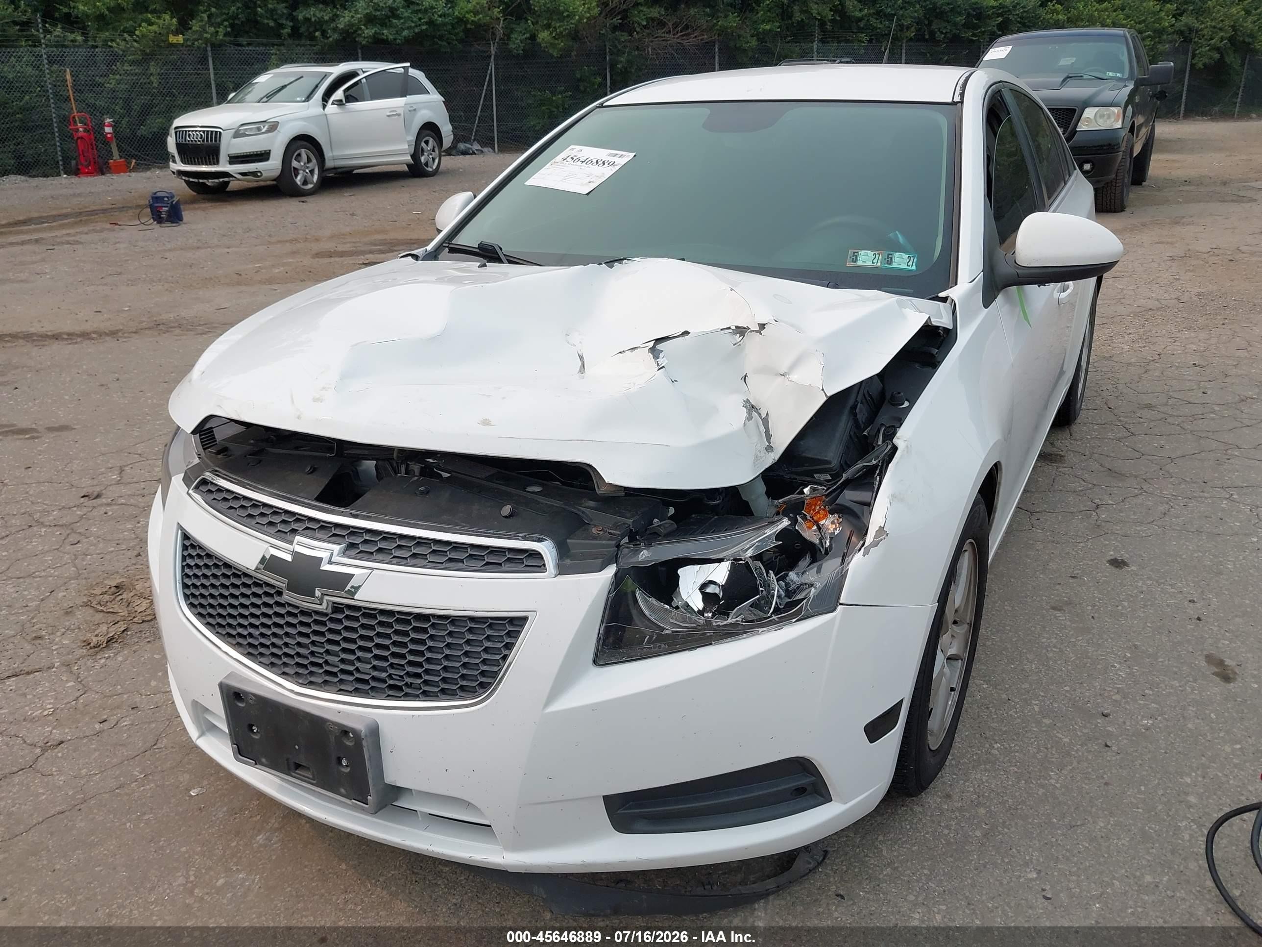 2014 Chevrolet Cruze 1lt Auto White vin: 1G1PC5SB5E7268339