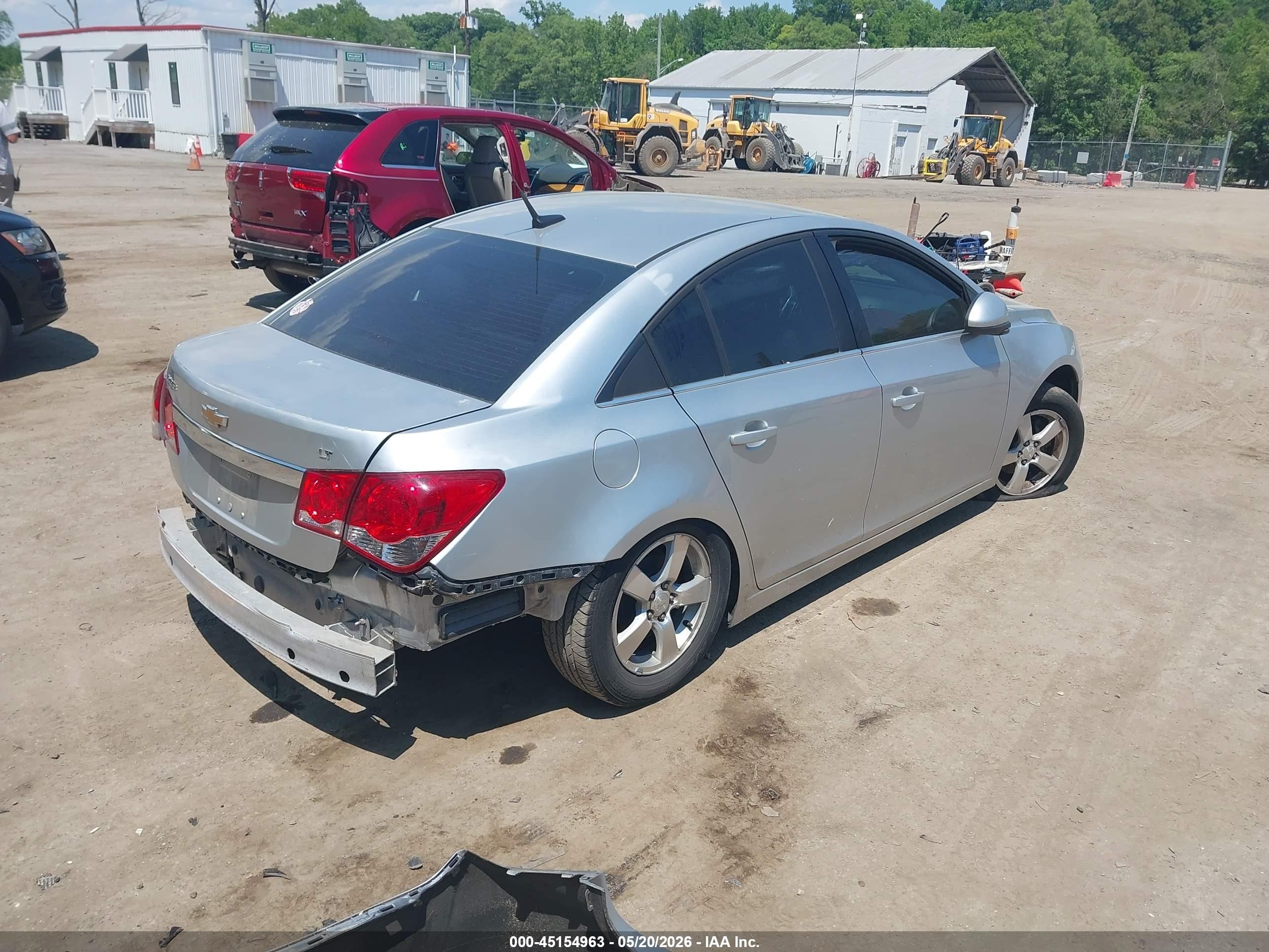2014 Chevrolet Cruze 1lt Auto Silver vin: 1G1PC5SB5E7344786