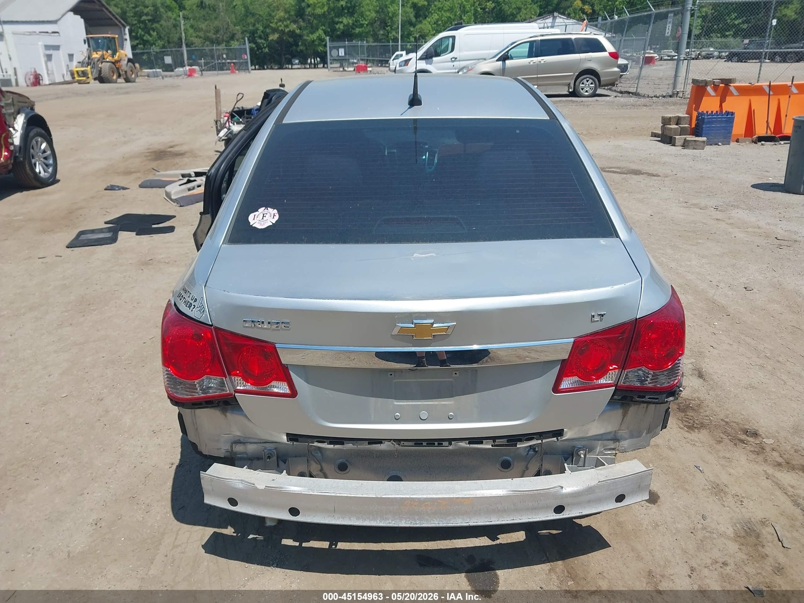2014 Chevrolet Cruze 1lt Auto Silver vin: 1G1PC5SB5E7344786