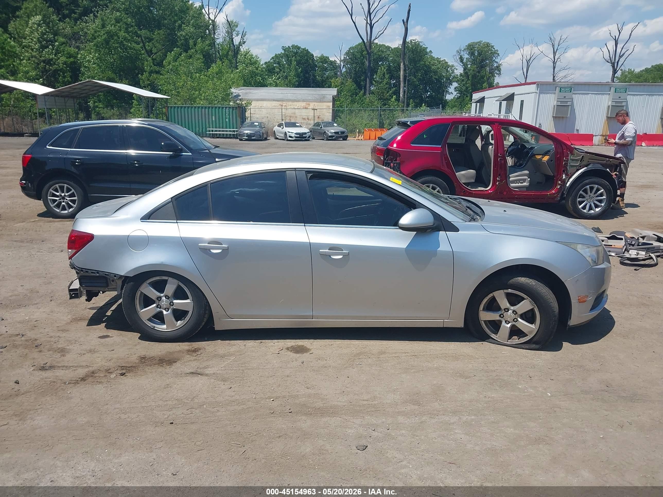2014 Chevrolet Cruze 1lt Auto Silver vin: 1G1PC5SB5E7344786