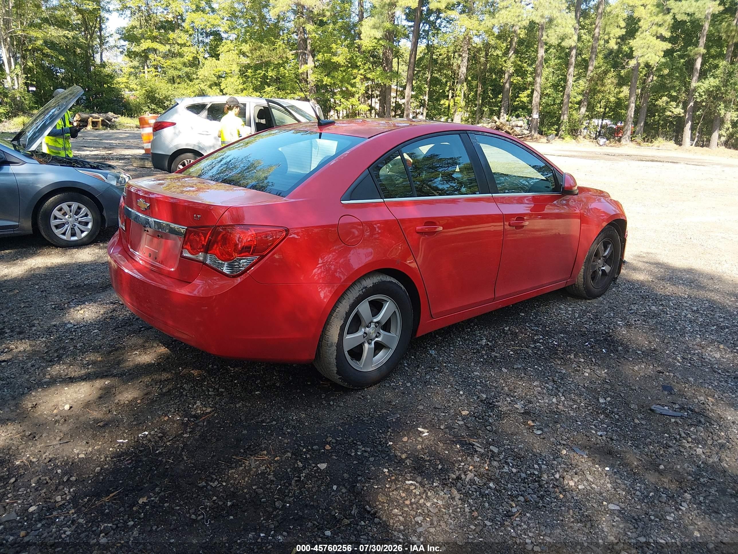 2014 Chevrolet Cruze 1lt Auto Red vin: 1G1PC5SB5E7367212