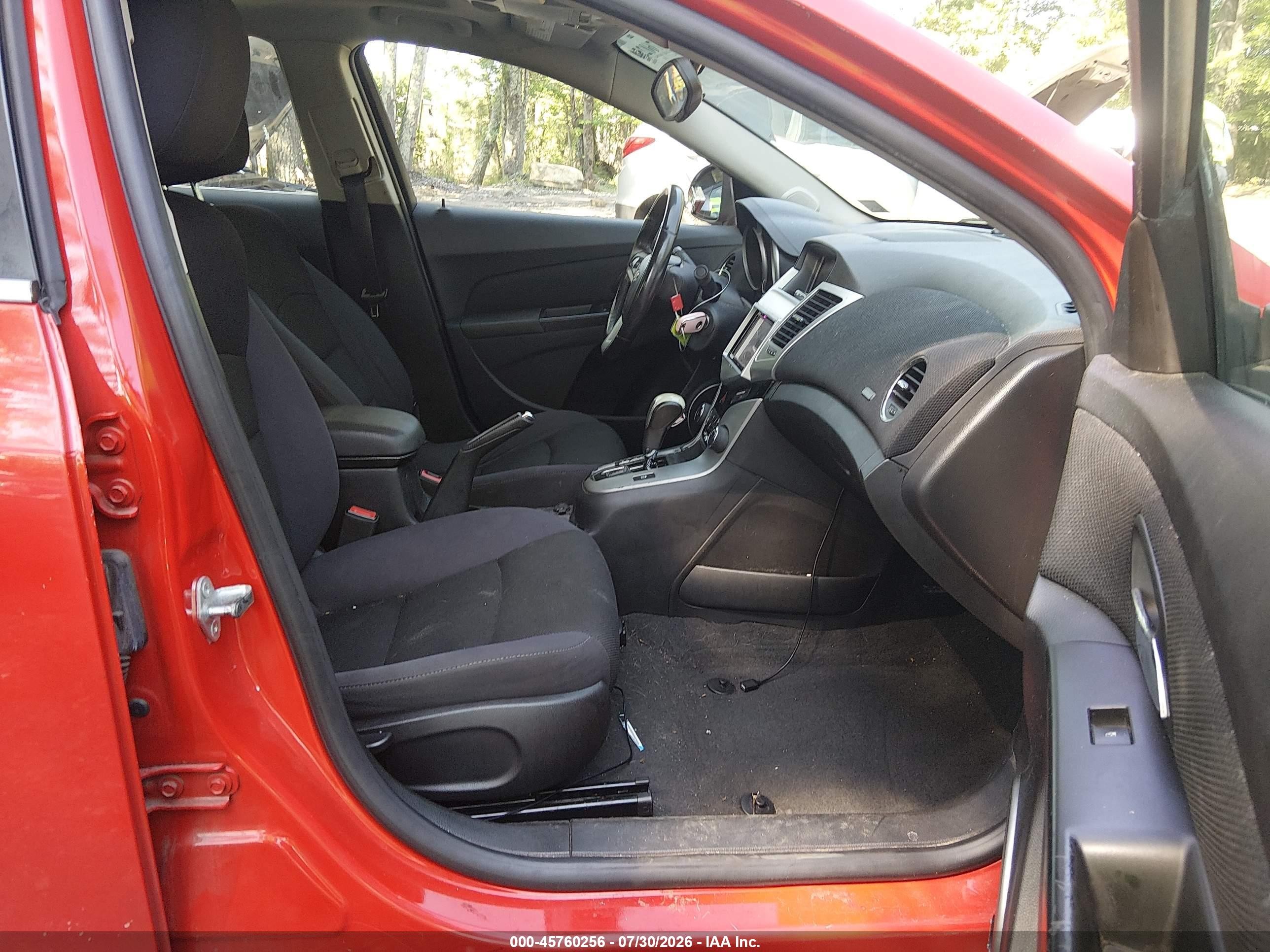2014 Chevrolet Cruze 1lt Auto Red vin: 1G1PC5SB5E7367212