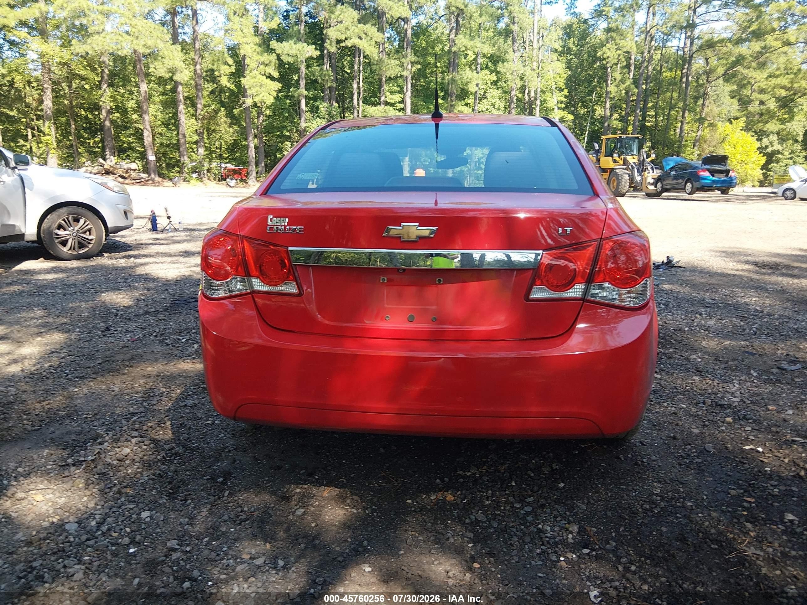 2014 Chevrolet Cruze 1lt Auto Red vin: 1G1PC5SB5E7367212