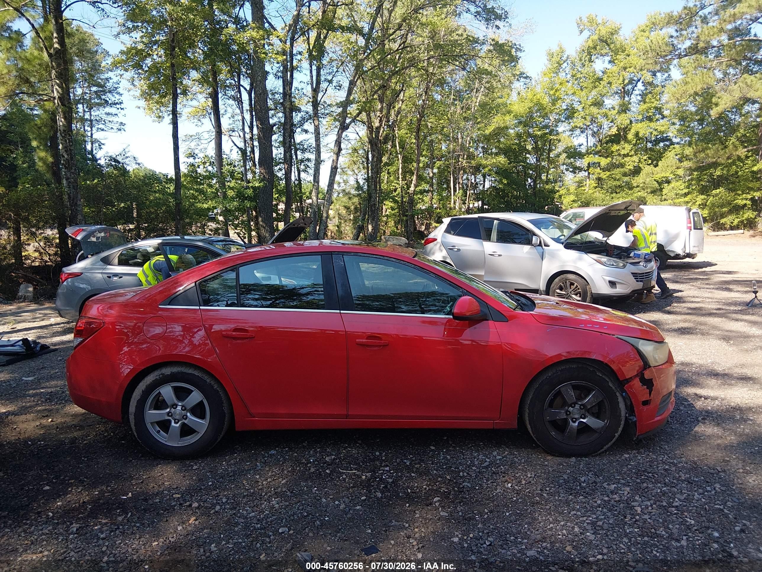 2014 Chevrolet Cruze 1lt Auto Red vin: 1G1PC5SB5E7367212