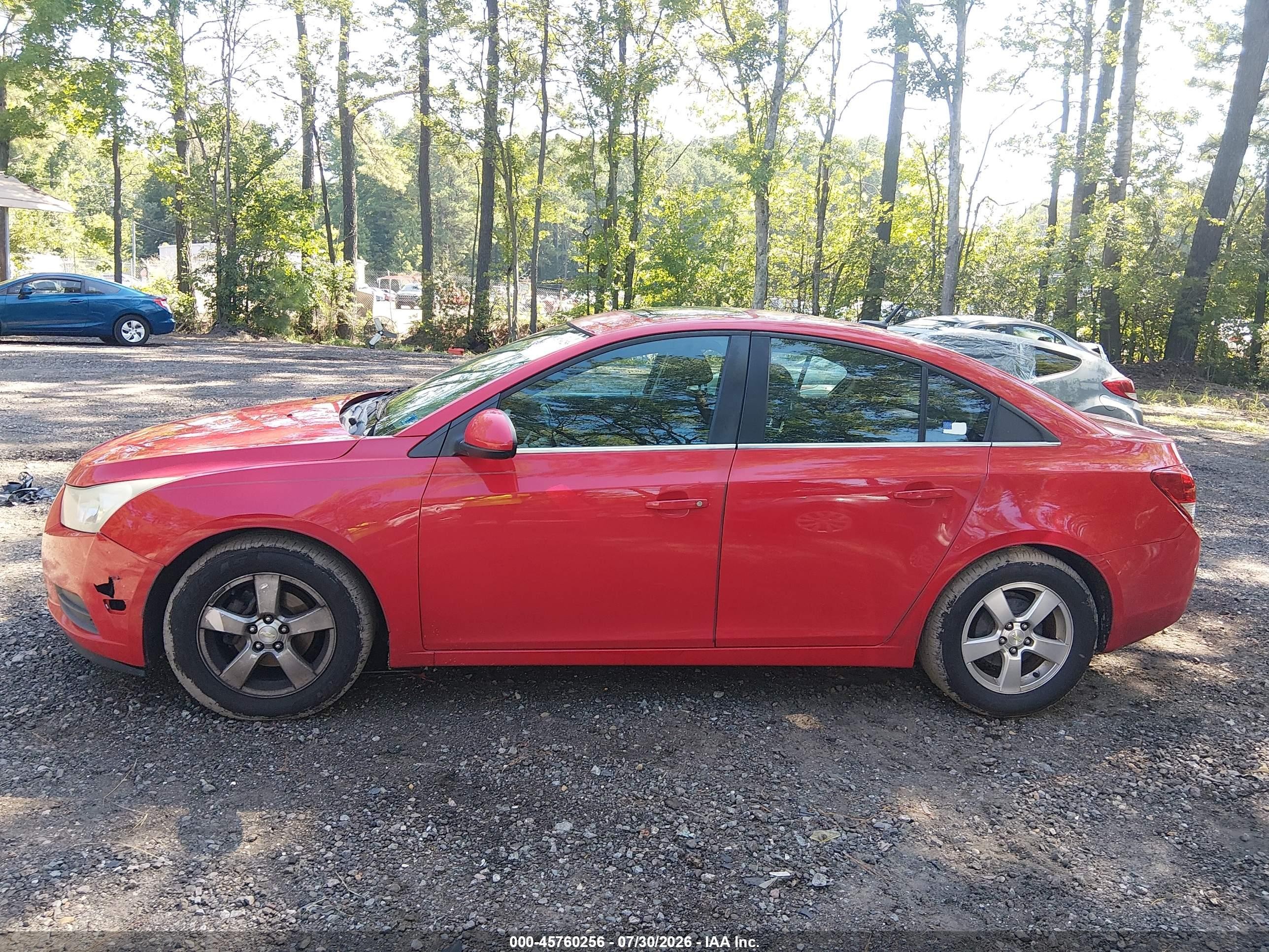 2014 Chevrolet Cruze 1lt Auto Red vin: 1G1PC5SB5E7367212