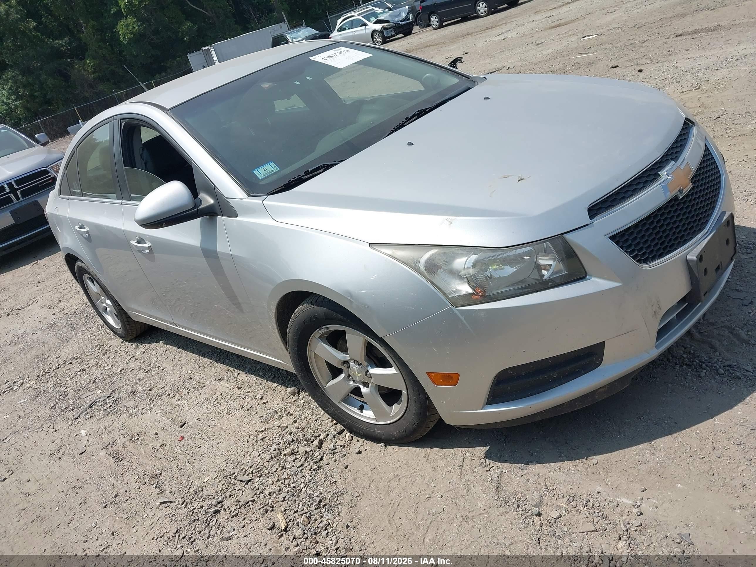 2014 Chevrolet Cruze 1lt Auto Silver vin: 1G1PC5SB5E7383331