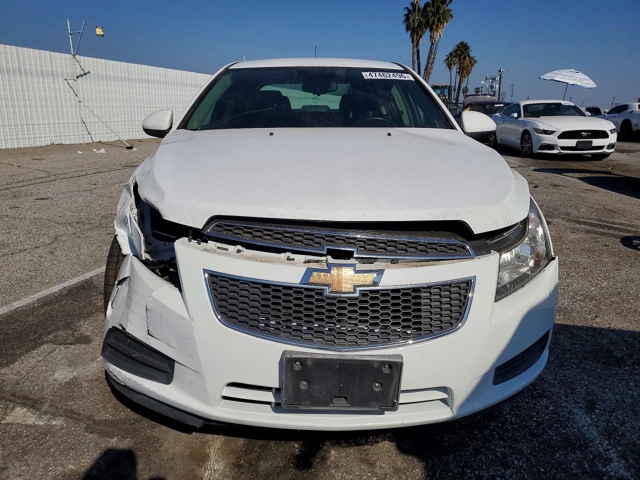 2014 Chevrolet Cruze Lt White vin: 1G1PC5SB5E7394958