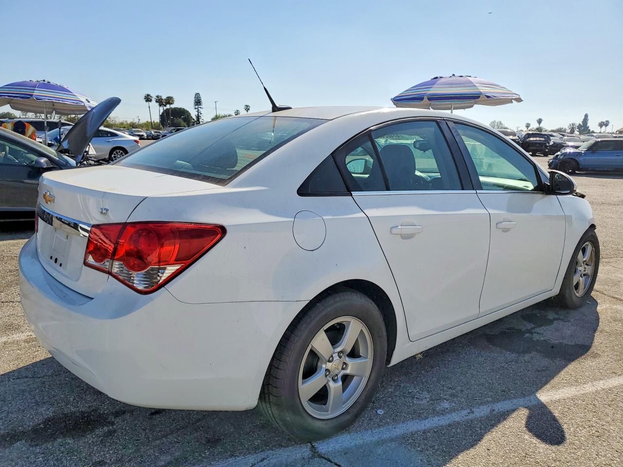 2014 Chevrolet Cruze Lt White vin: 1G1PC5SB5E7394958