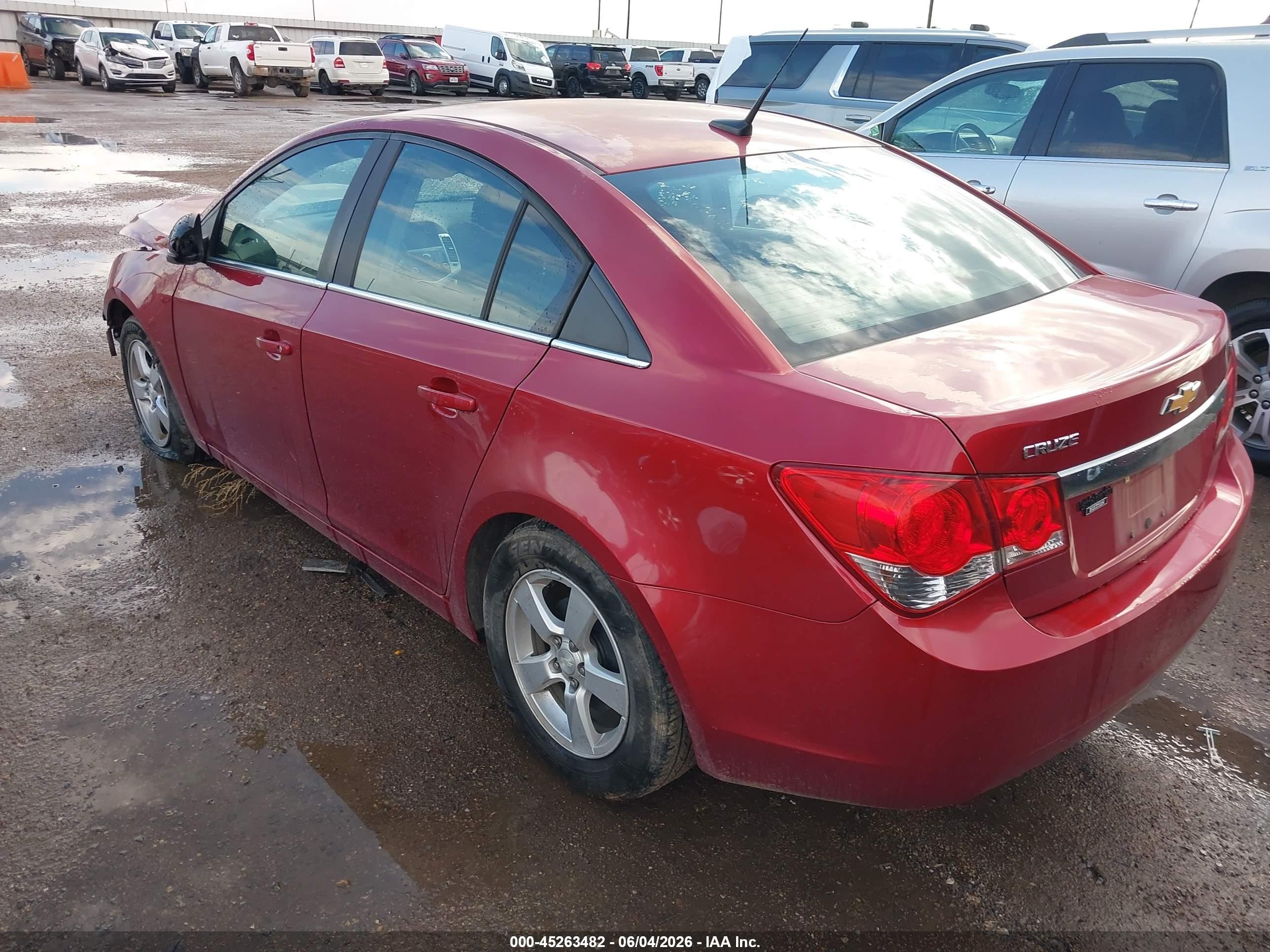 2014 Chevrolet Cruze 1lt Auto Red vin: 1G1PC5SB5E7399237