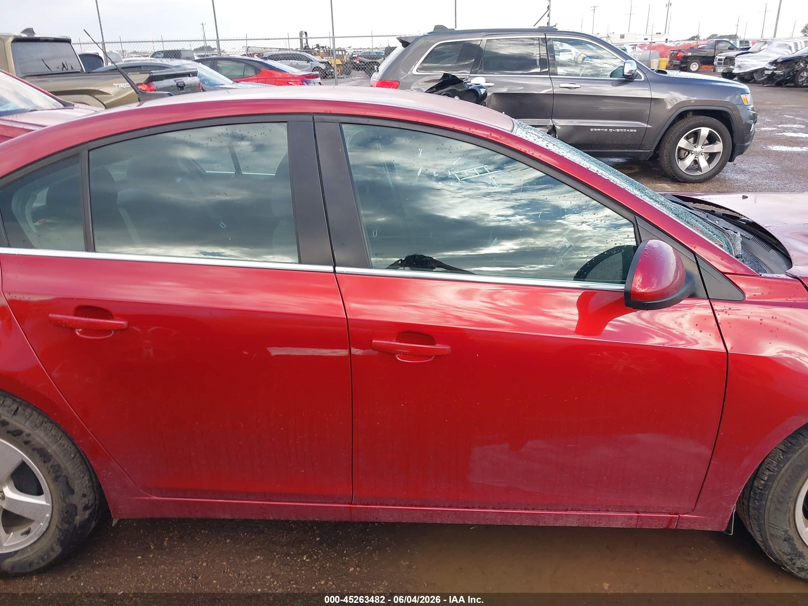 2014 Chevrolet Cruze 1lt Auto Red vin: 1G1PC5SB5E7399237
