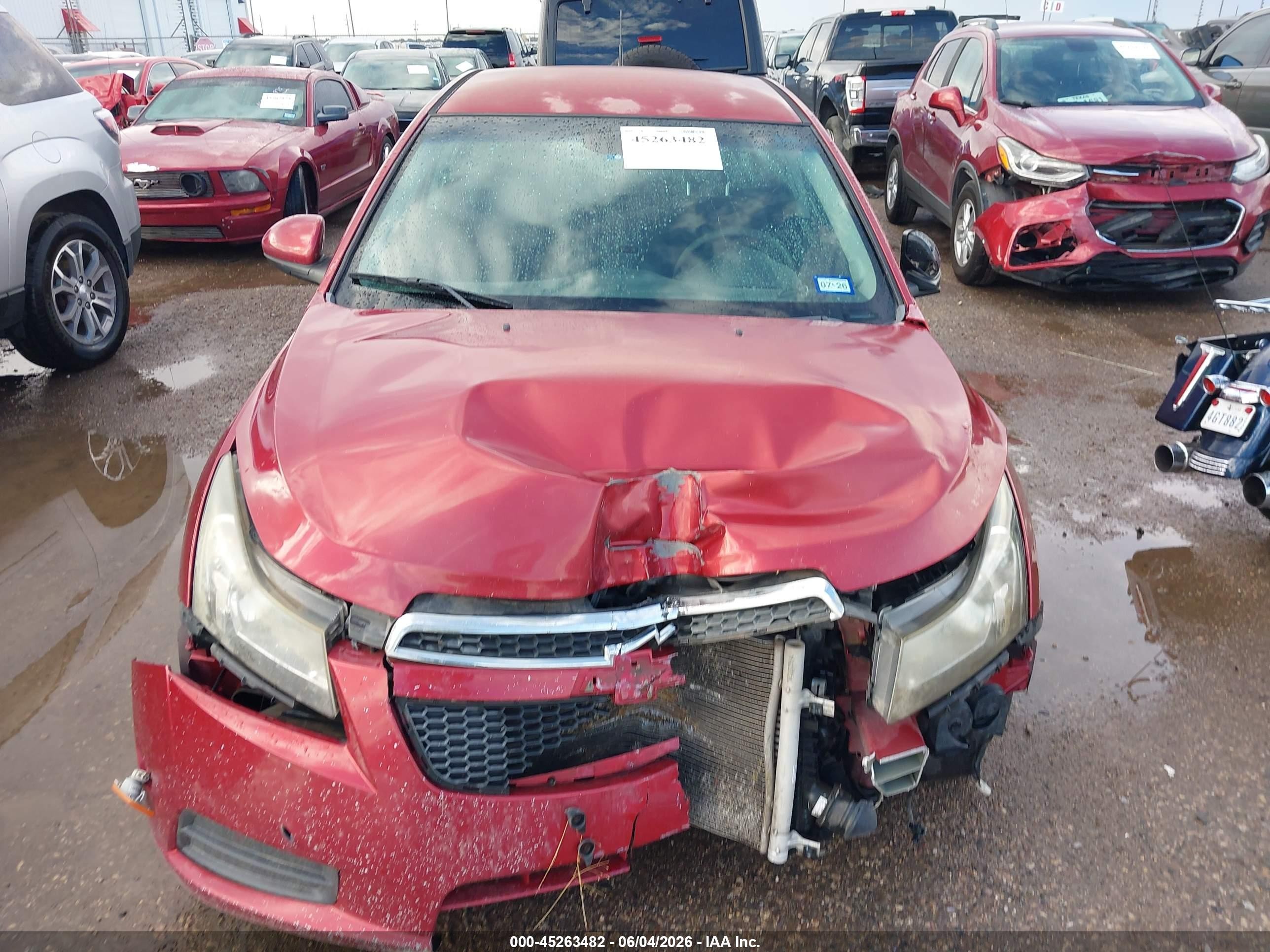 2014 Chevrolet Cruze 1lt Auto Red vin: 1G1PC5SB5E7399237