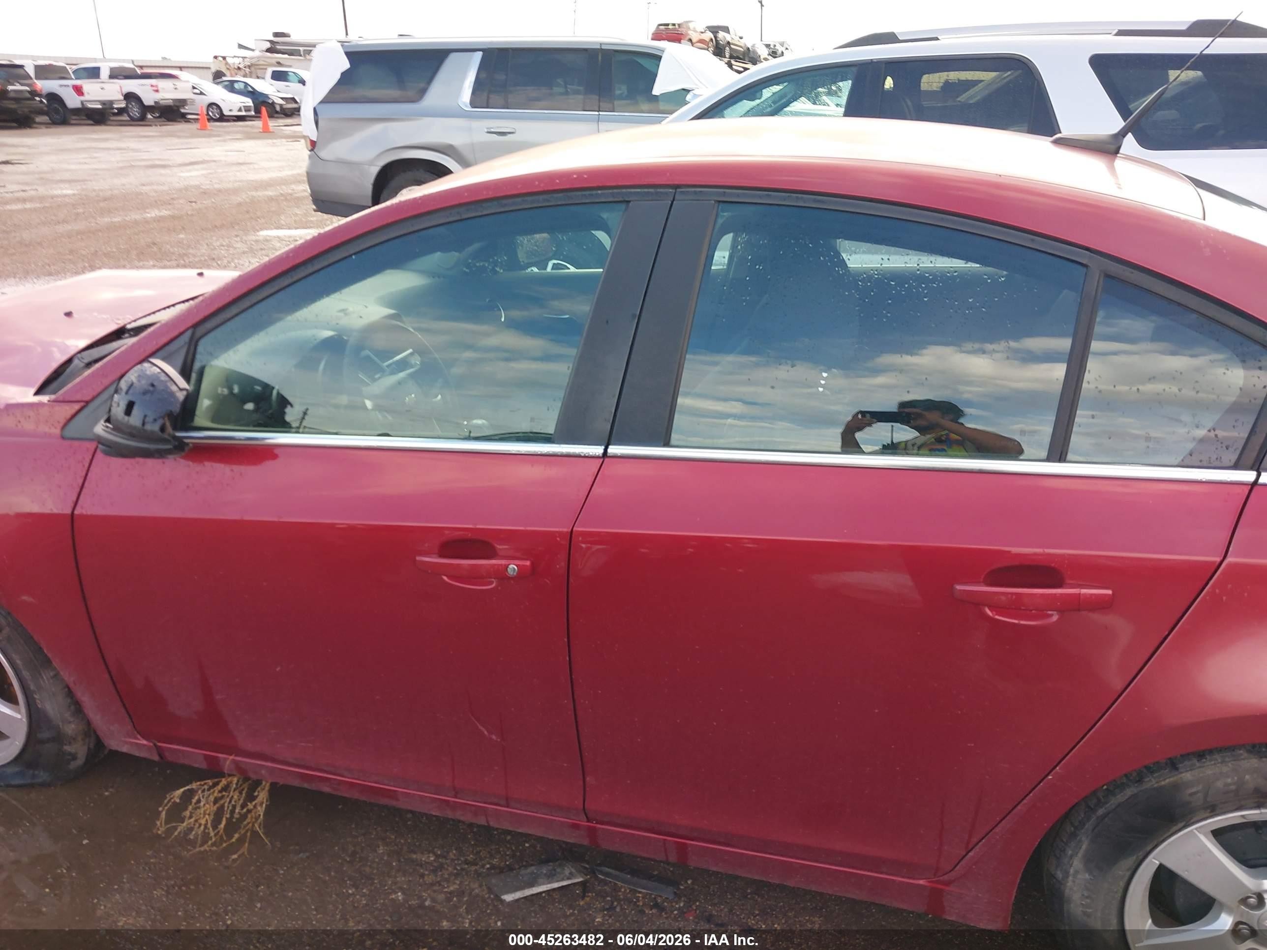 2014 Chevrolet Cruze 1lt Auto Red vin: 1G1PC5SB5E7399237