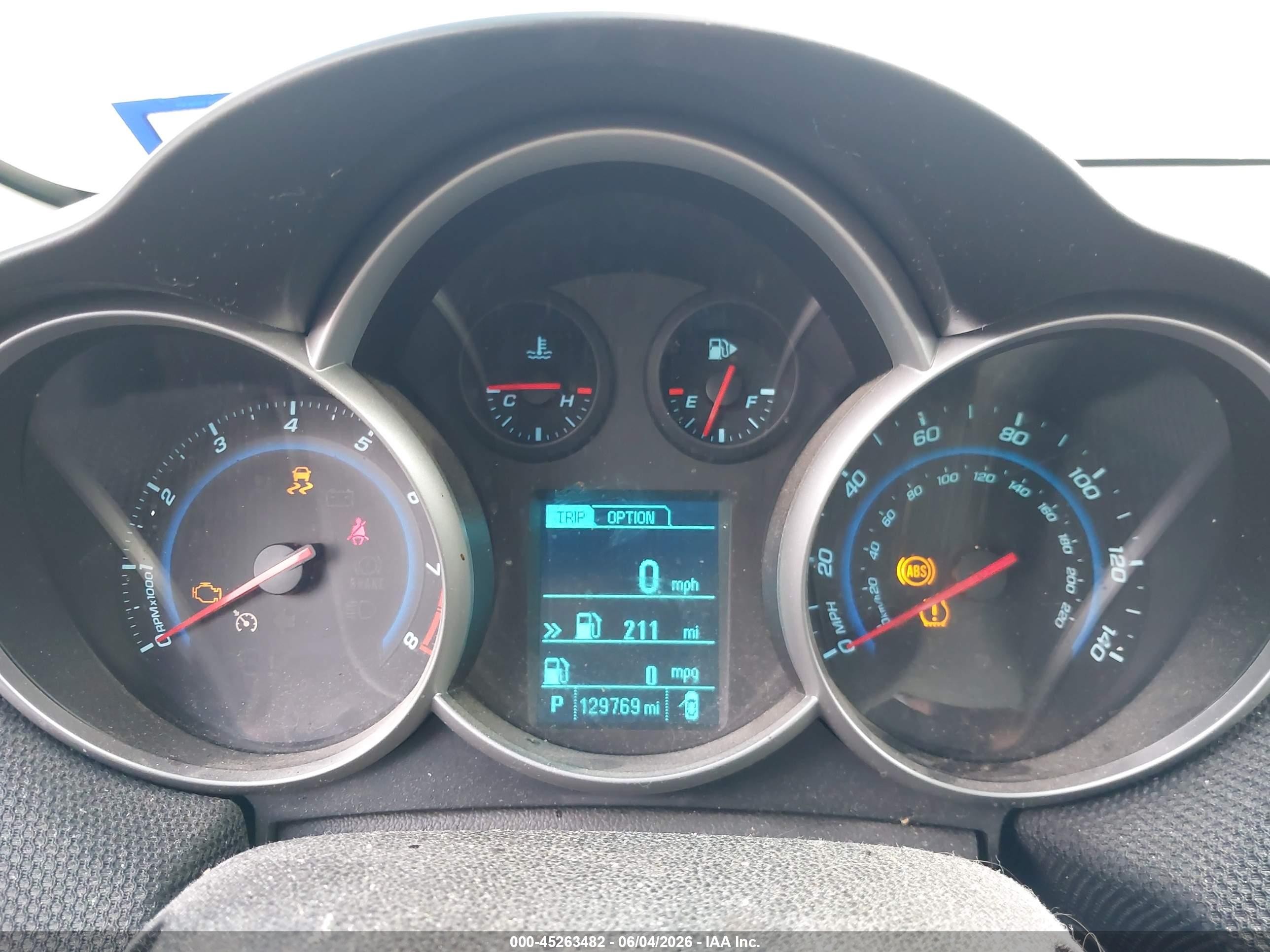 2014 Chevrolet Cruze 1lt Auto Red vin: 1G1PC5SB5E7399237