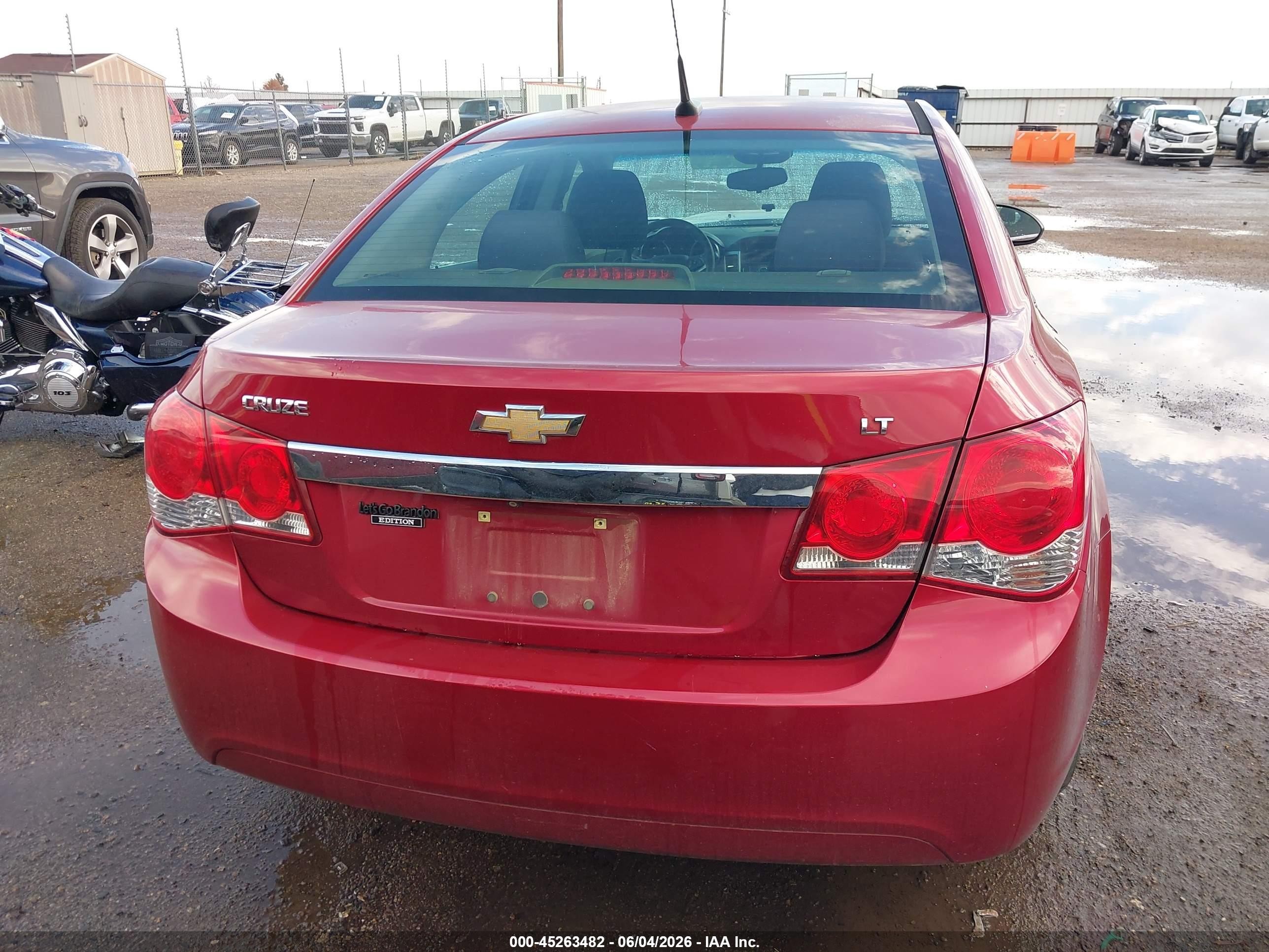 2014 Chevrolet Cruze 1lt Auto Red vin: 1G1PC5SB5E7399237