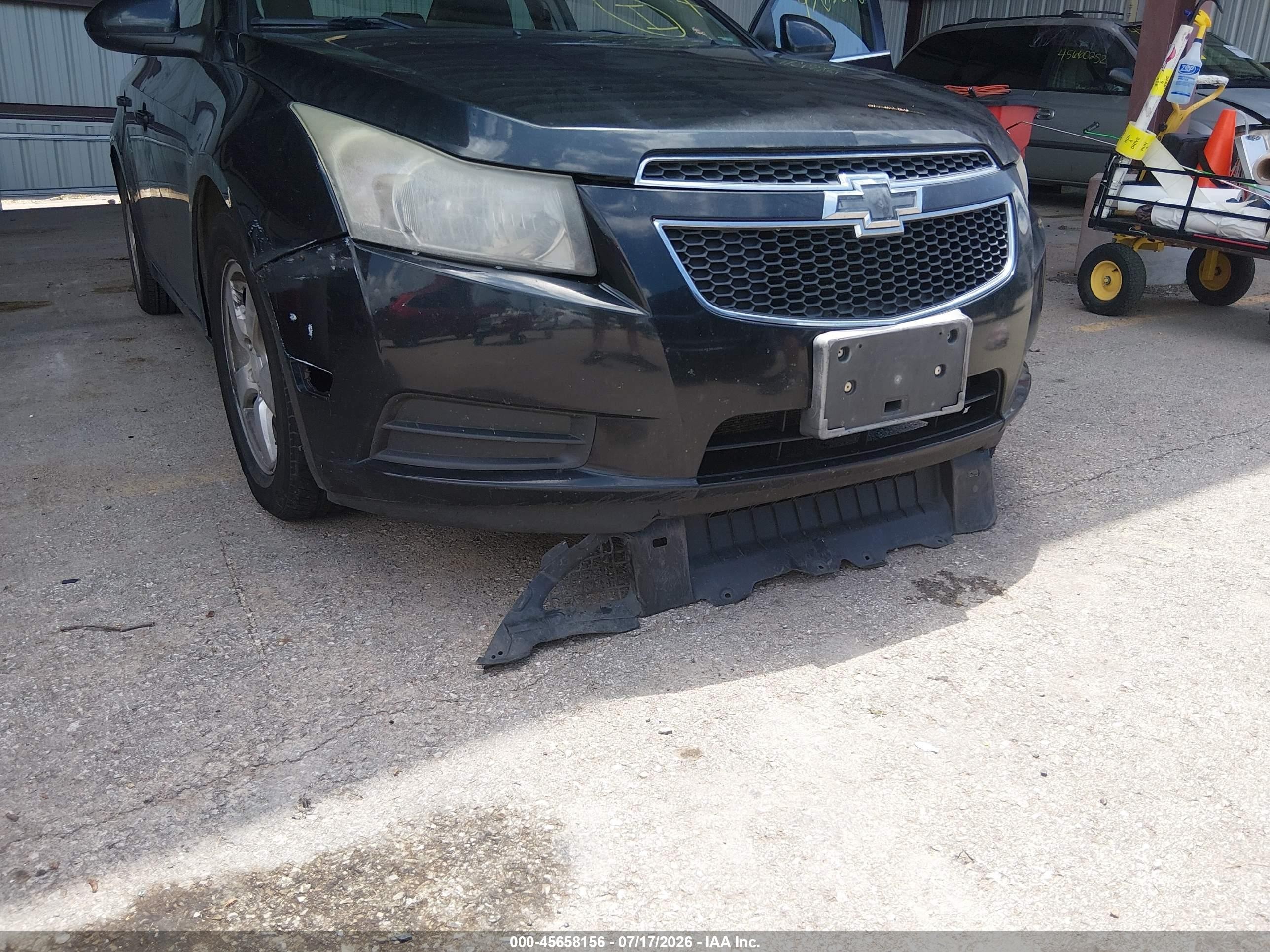 2014 Chevrolet Cruze 1lt Auto Black vin: 1G1PC5SB5E7411631