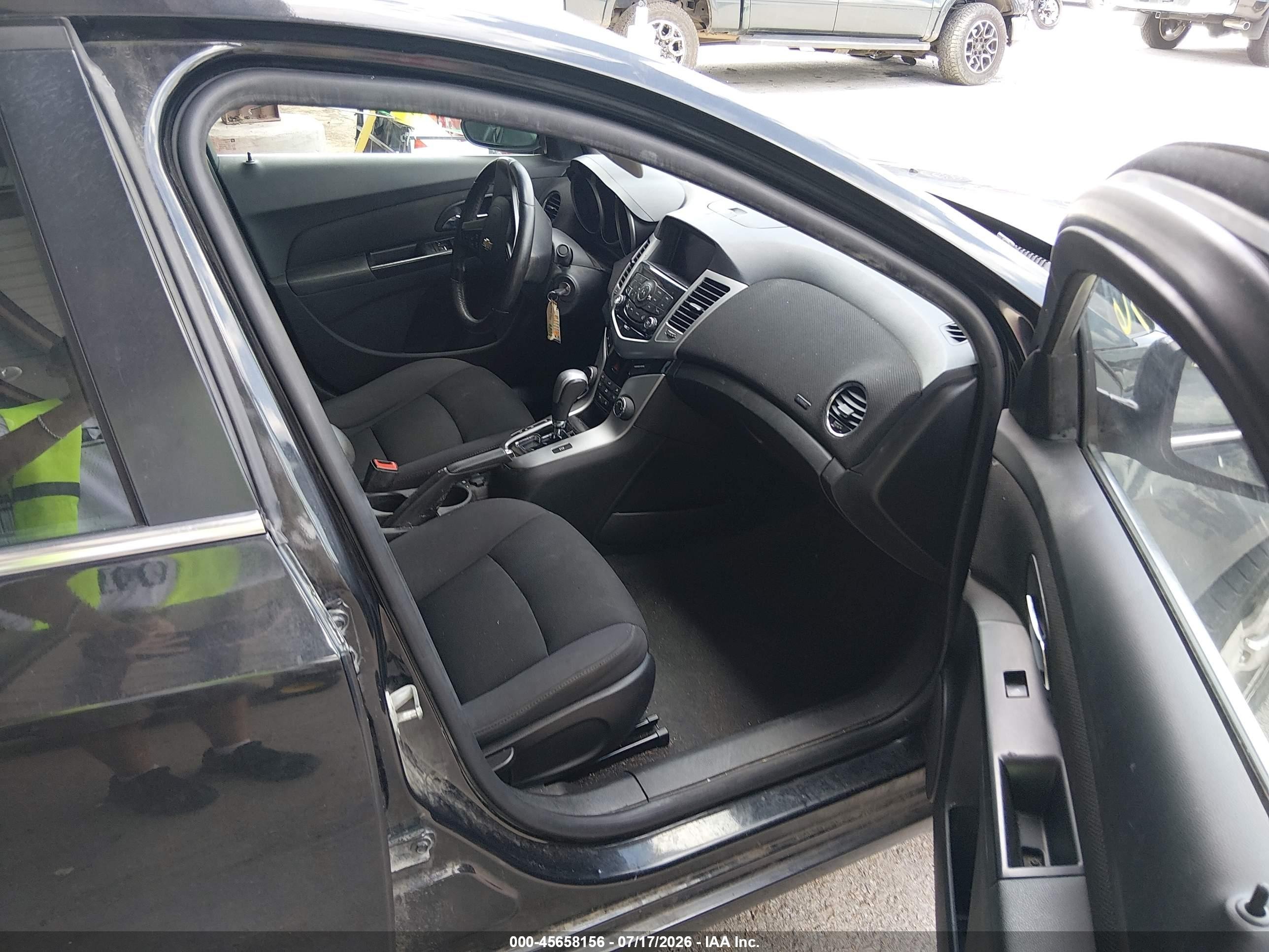 2014 Chevrolet Cruze 1lt Auto Black vin: 1G1PC5SB5E7411631
