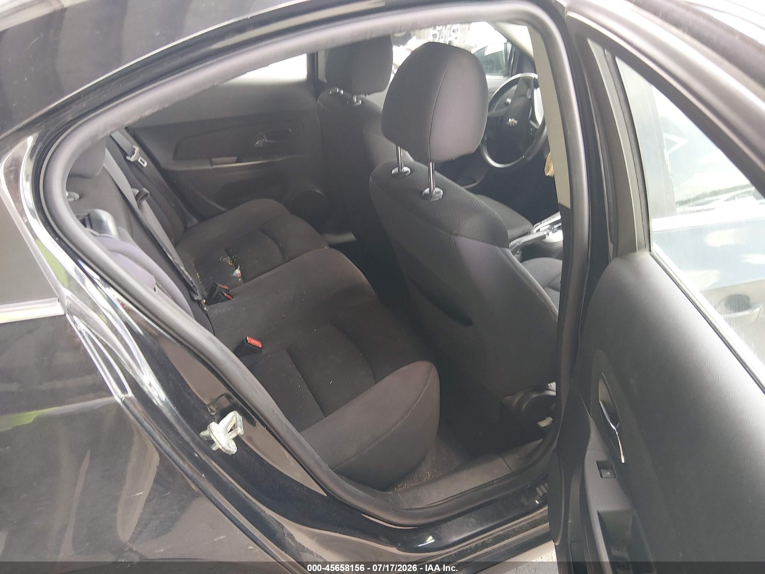 2014 Chevrolet Cruze 1lt Auto Black vin: 1G1PC5SB5E7411631