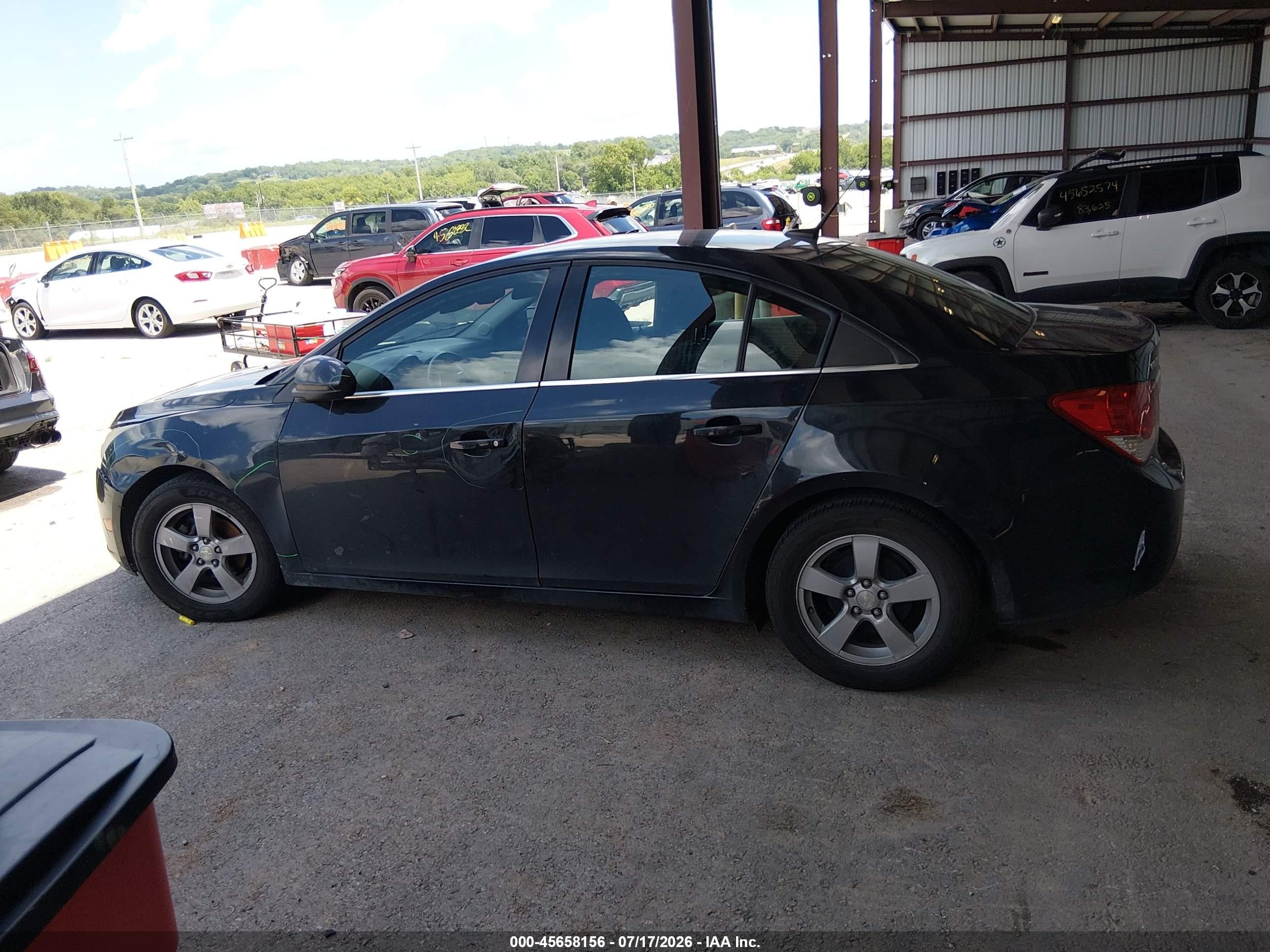 2014 Chevrolet Cruze 1lt Auto Black vin: 1G1PC5SB5E7411631
