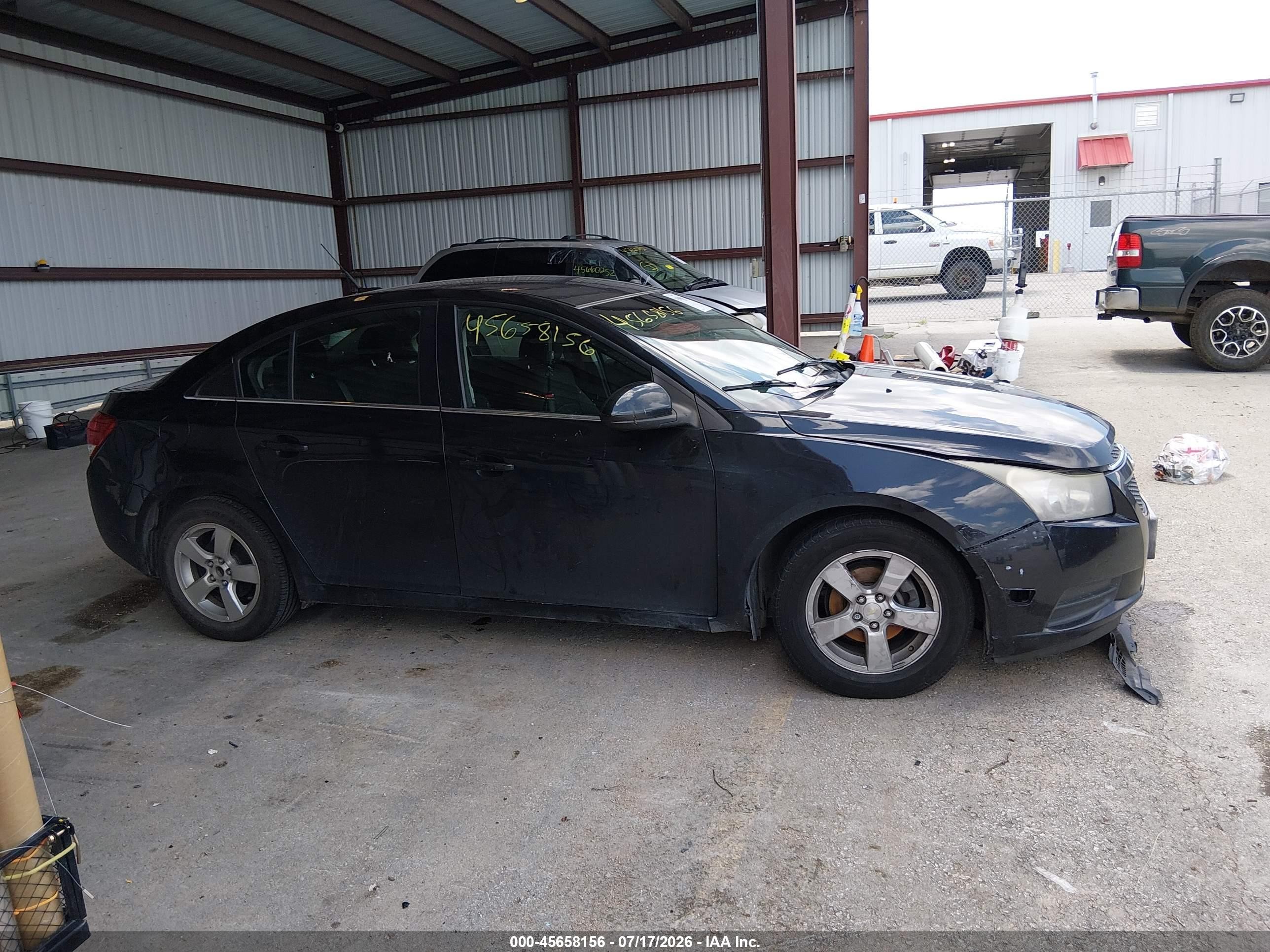 2014 Chevrolet Cruze 1lt Auto Black vin: 1G1PC5SB5E7411631